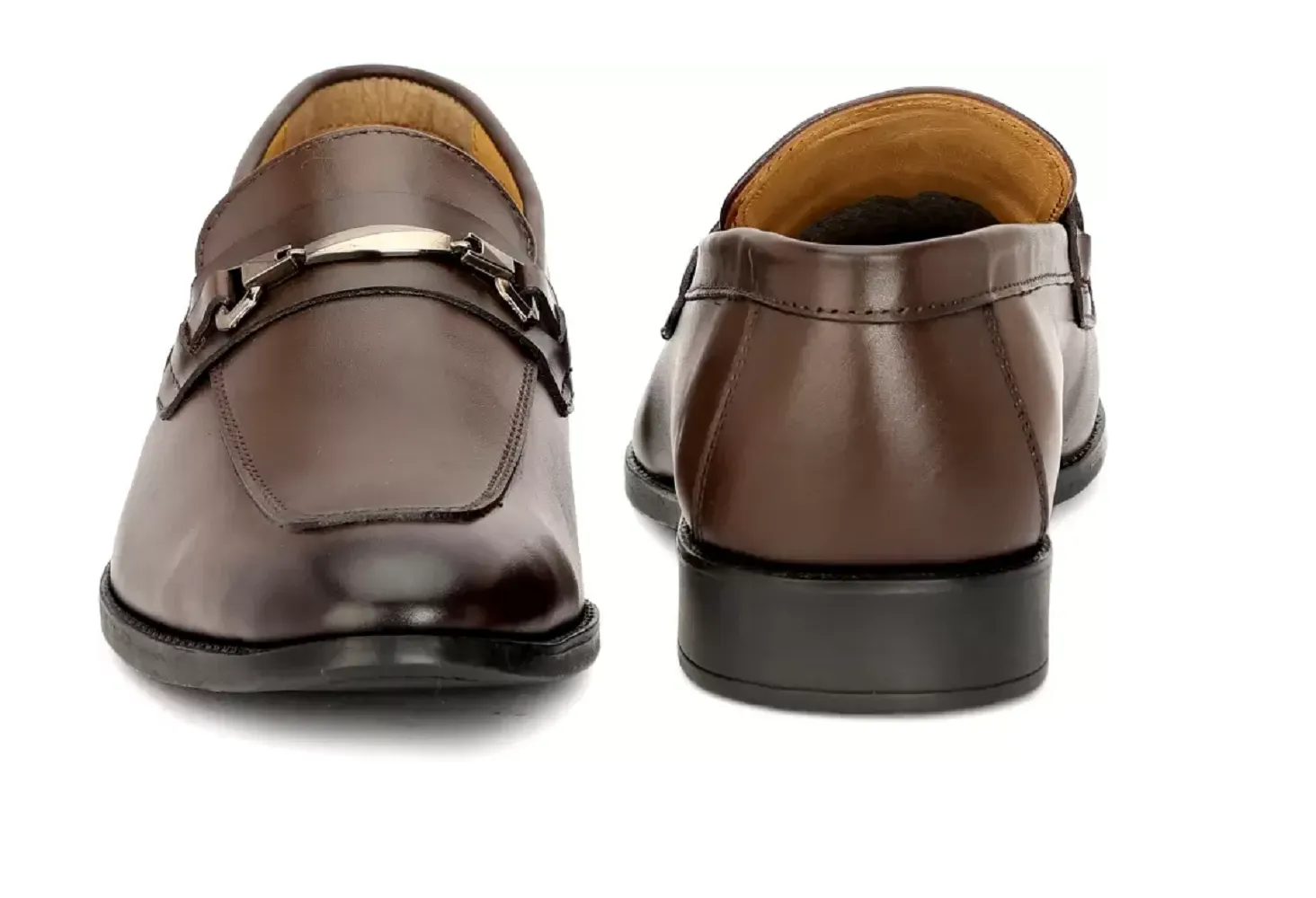 Men's Pure Leather Comfortable & Stylish Shoes(Brown)(UK Size- 6)