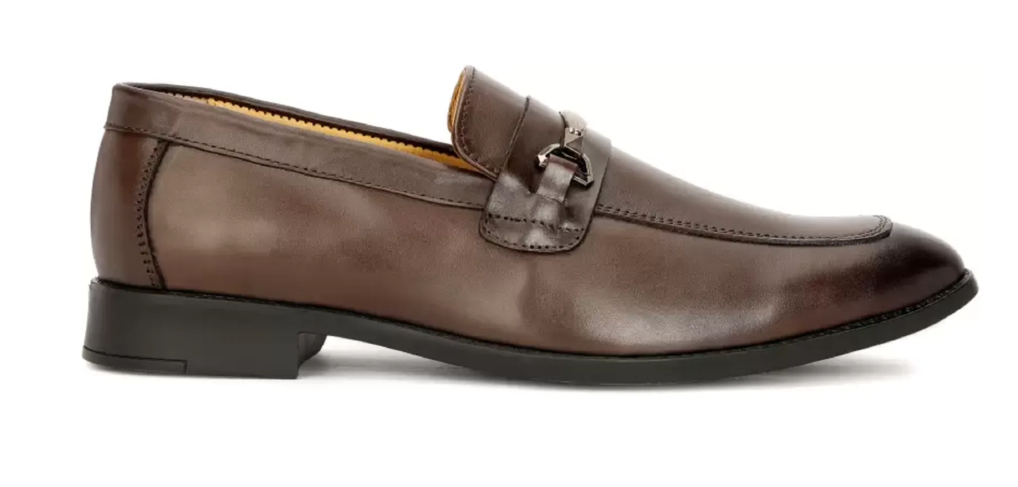 Men's Pure Leather Comfortable & Stylish Shoes(Brown)(UK Size- 6)