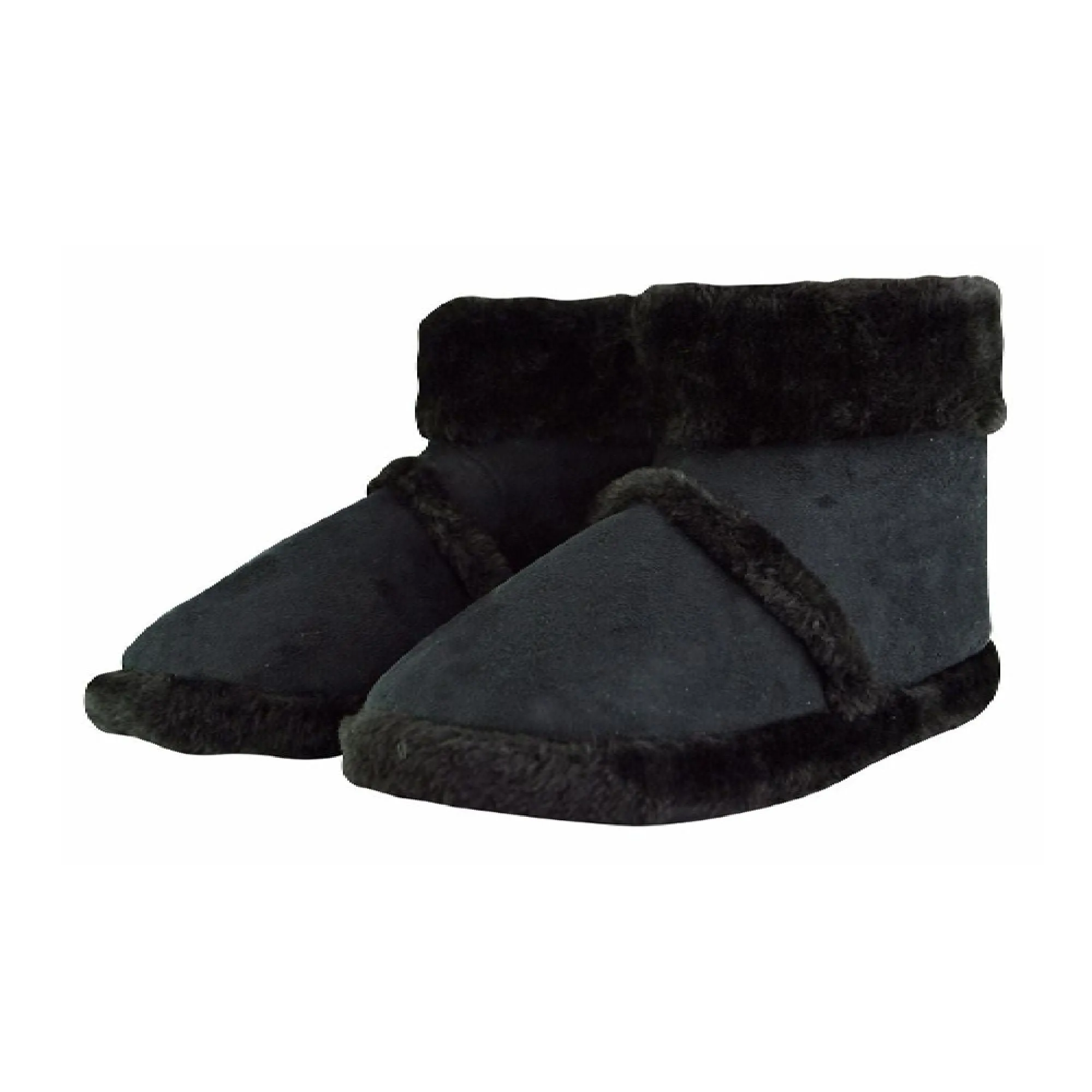 Mens Soft Plush Lined Memory Foam Slipper Booties (6 Sizes)