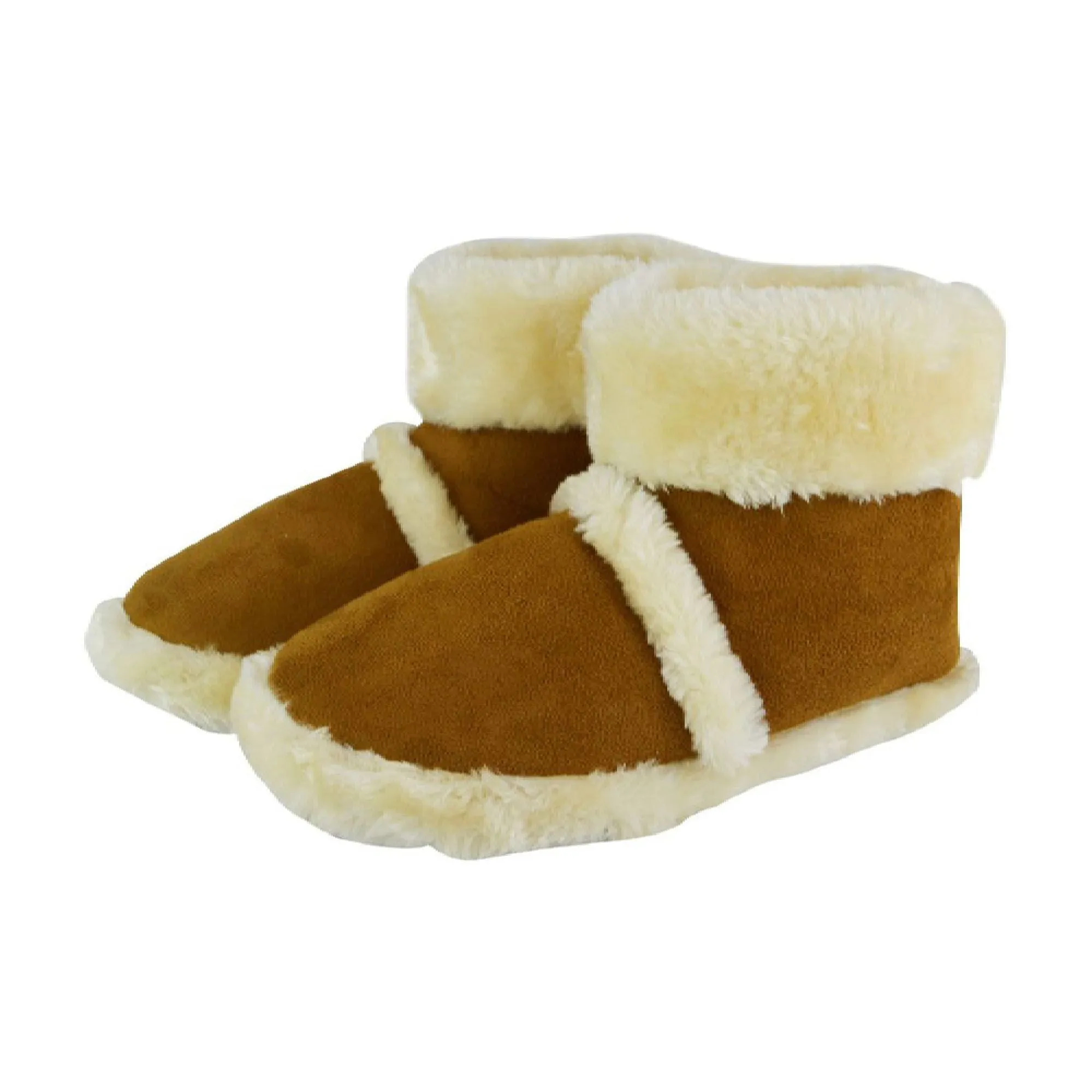 Mens Soft Plush Lined Memory Foam Slipper Booties (6 Sizes)