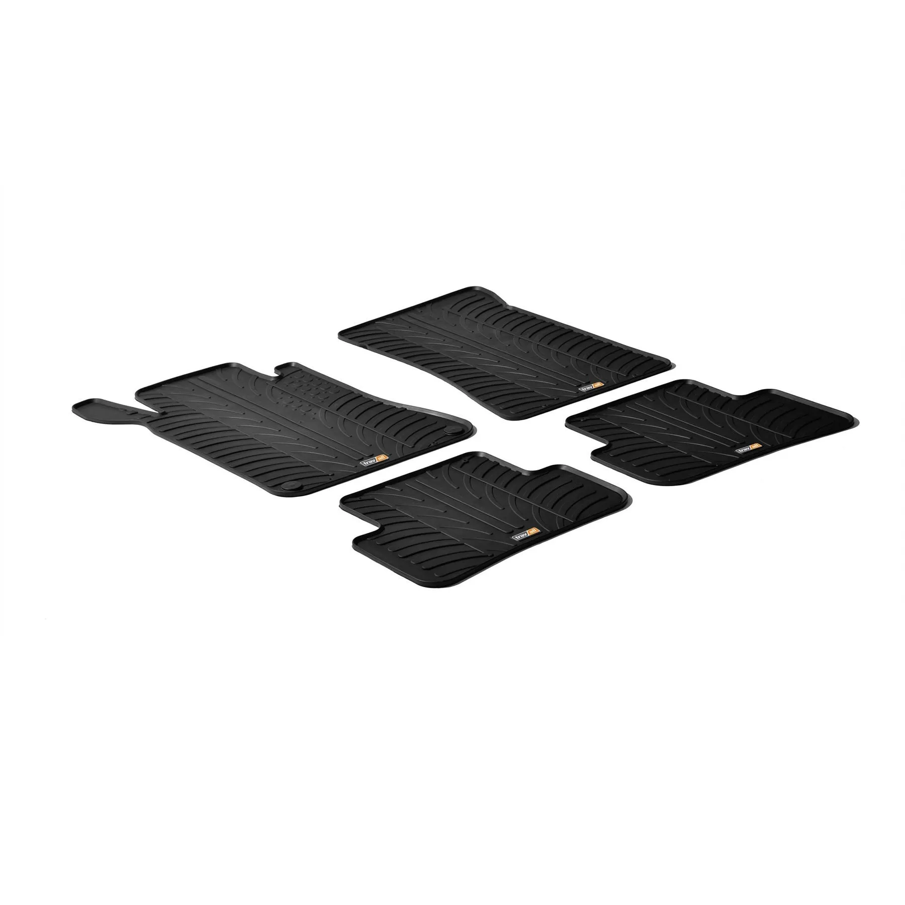 Mercedes C-Class Saloon Rubber Car Mats (2000-2007)