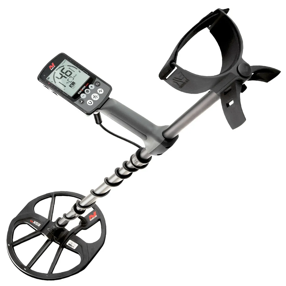 Minelab EQUINOX 800 Metal Detector 15" Coils, Lower Shafts, Pro-Find 20, and 6" Coil