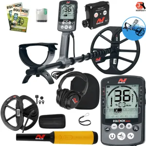 Minelab EQUINOX 800 Metal Detector, Pro-Find 35 Pinpointer, and 6" Coil