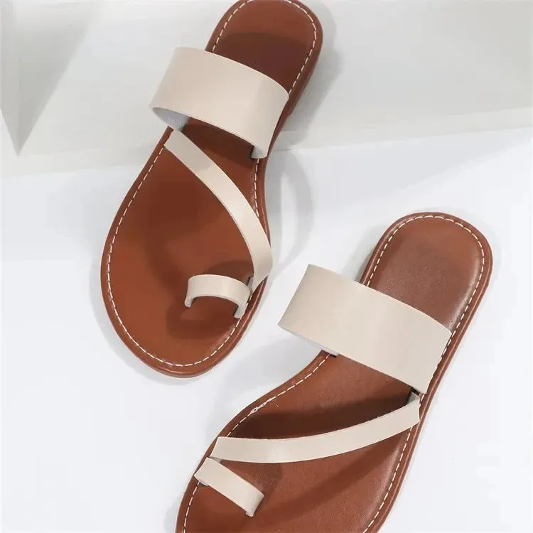 Minimalist Leather Strap Sandals