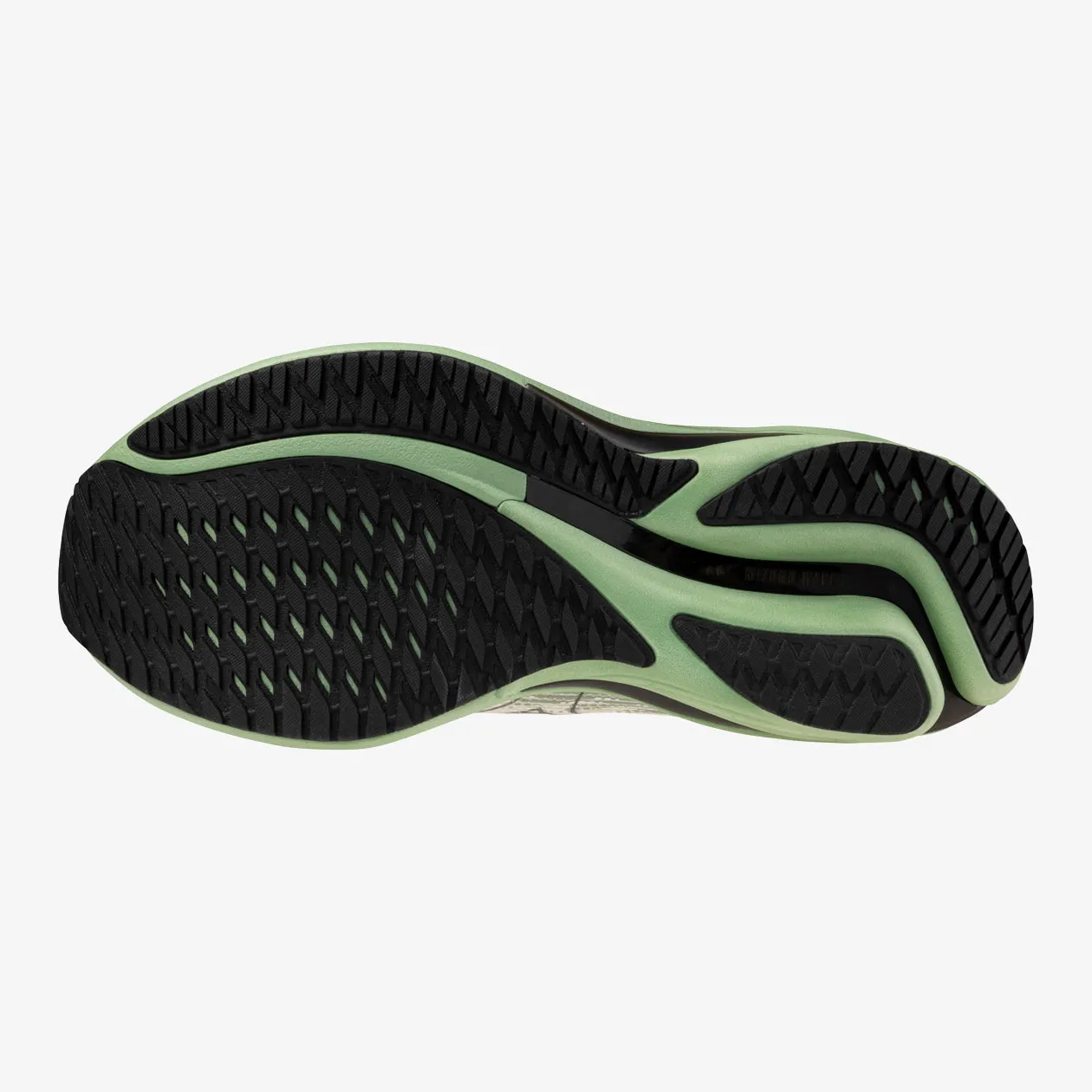 Mizuno Wave Rider 28 (D Width) - Mizuno Snow White/Frosty Green/Black (Mens)