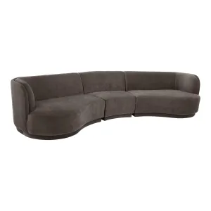 Moe's Home Collection Yoon Grey Compass Modular Sectional