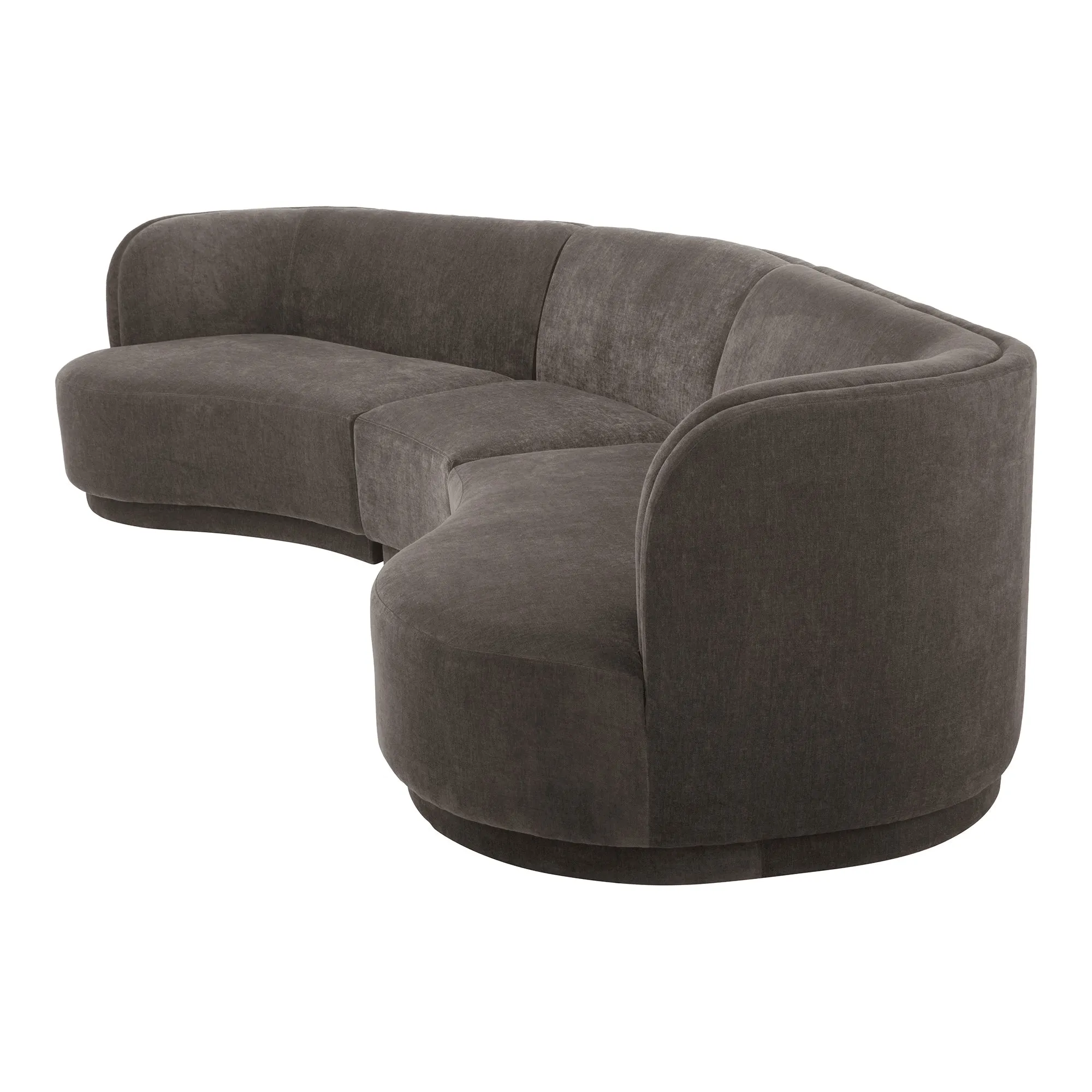 Moe's Home Collection Yoon Grey Compass Modular Sectional