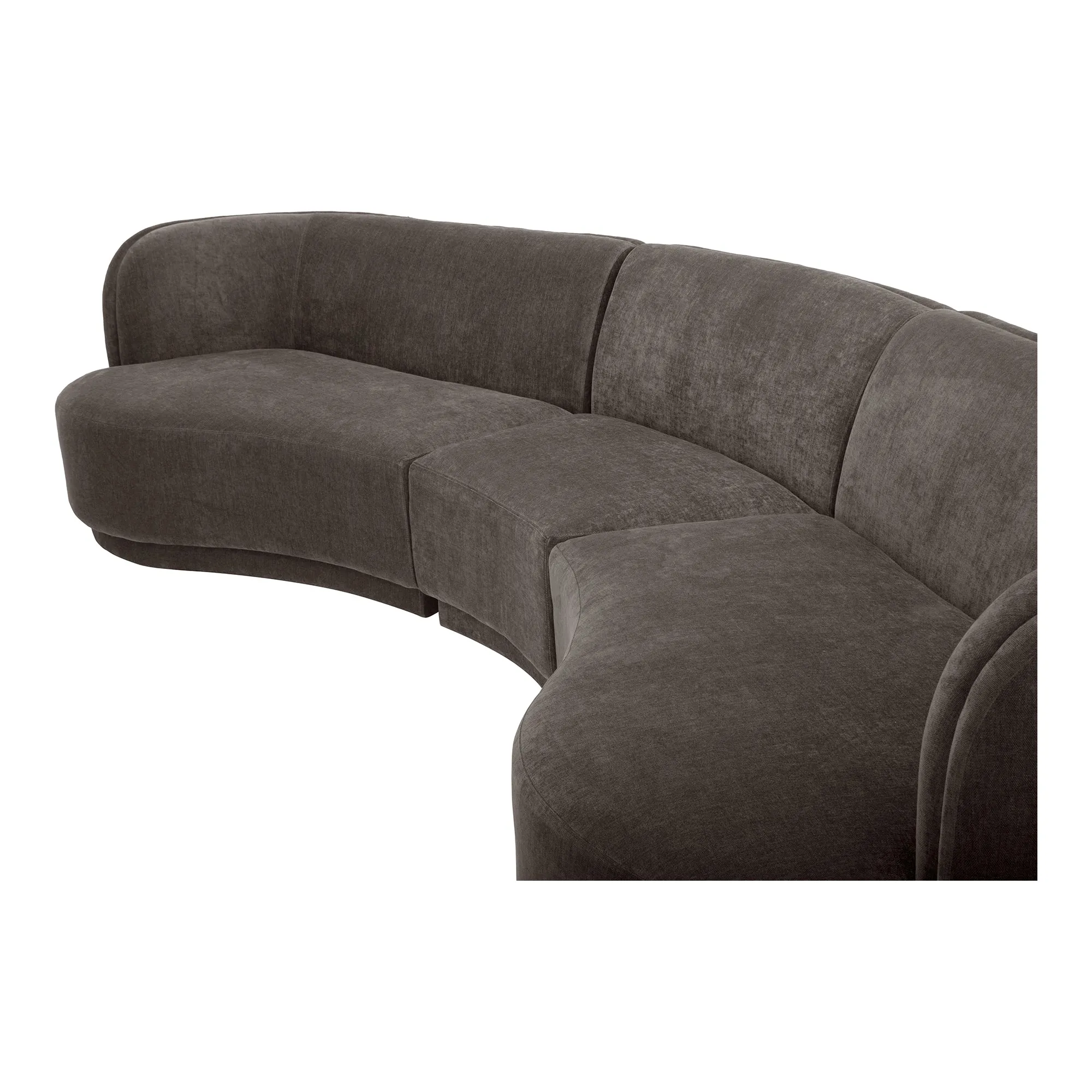 Moe's Home Collection Yoon Grey Compass Modular Sectional