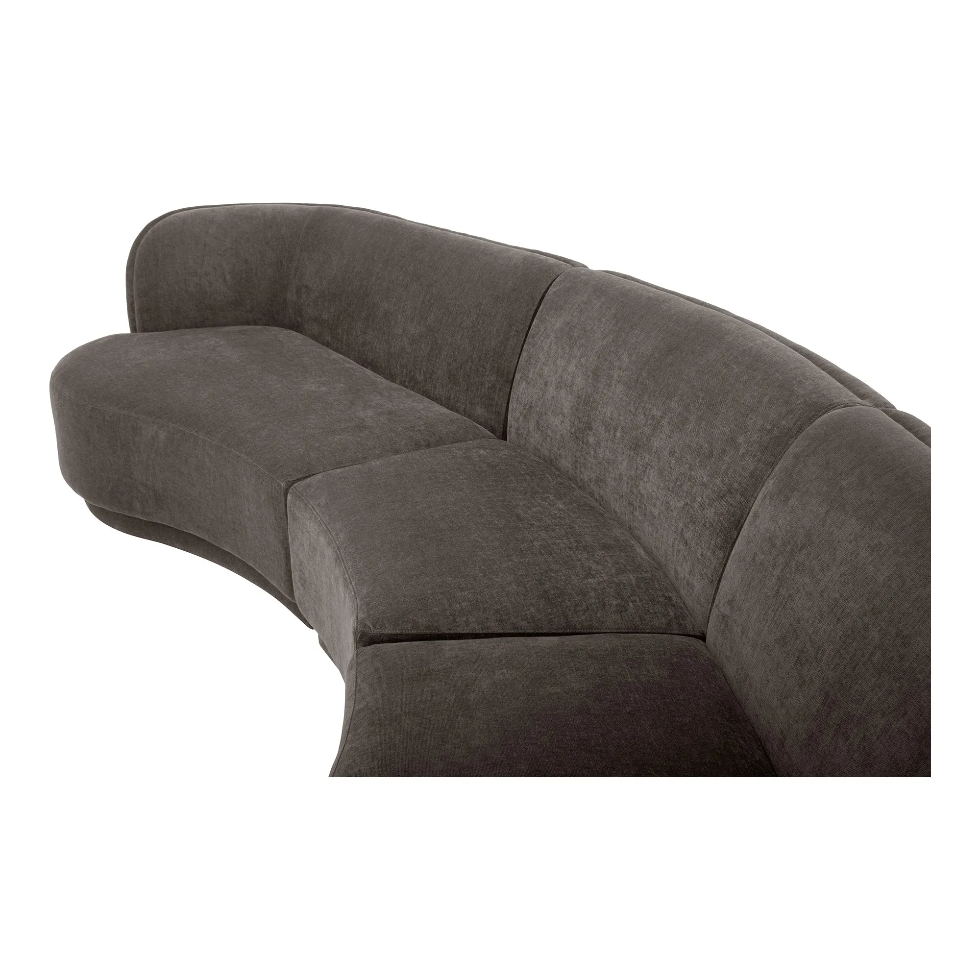 Moe's Home Collection Yoon Grey Compass Modular Sectional