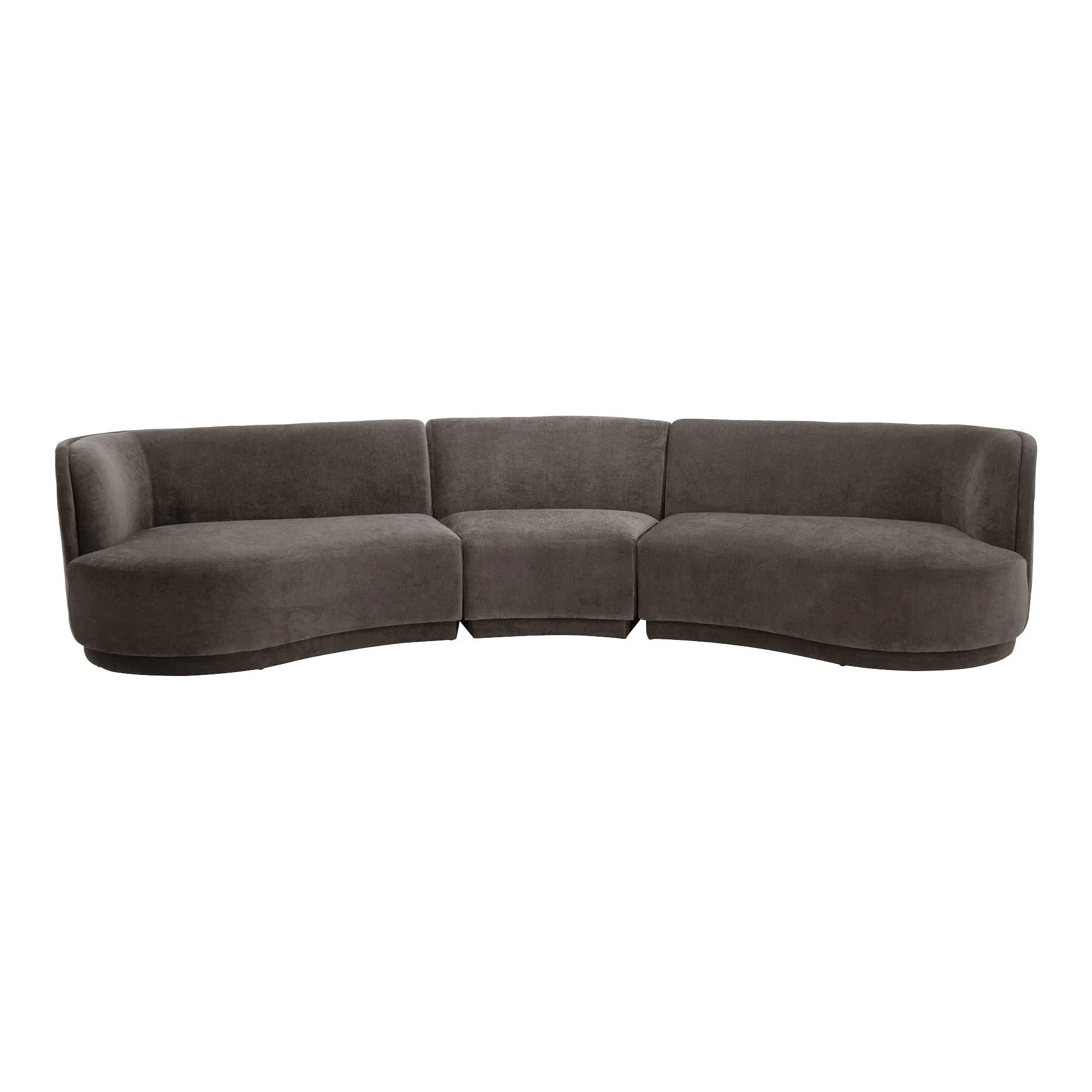 Moe's Home Collection Yoon Grey Compass Modular Sectional