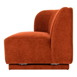 Moe's Home Collection Yoon Red 2 Seat Sofa Left-Facing