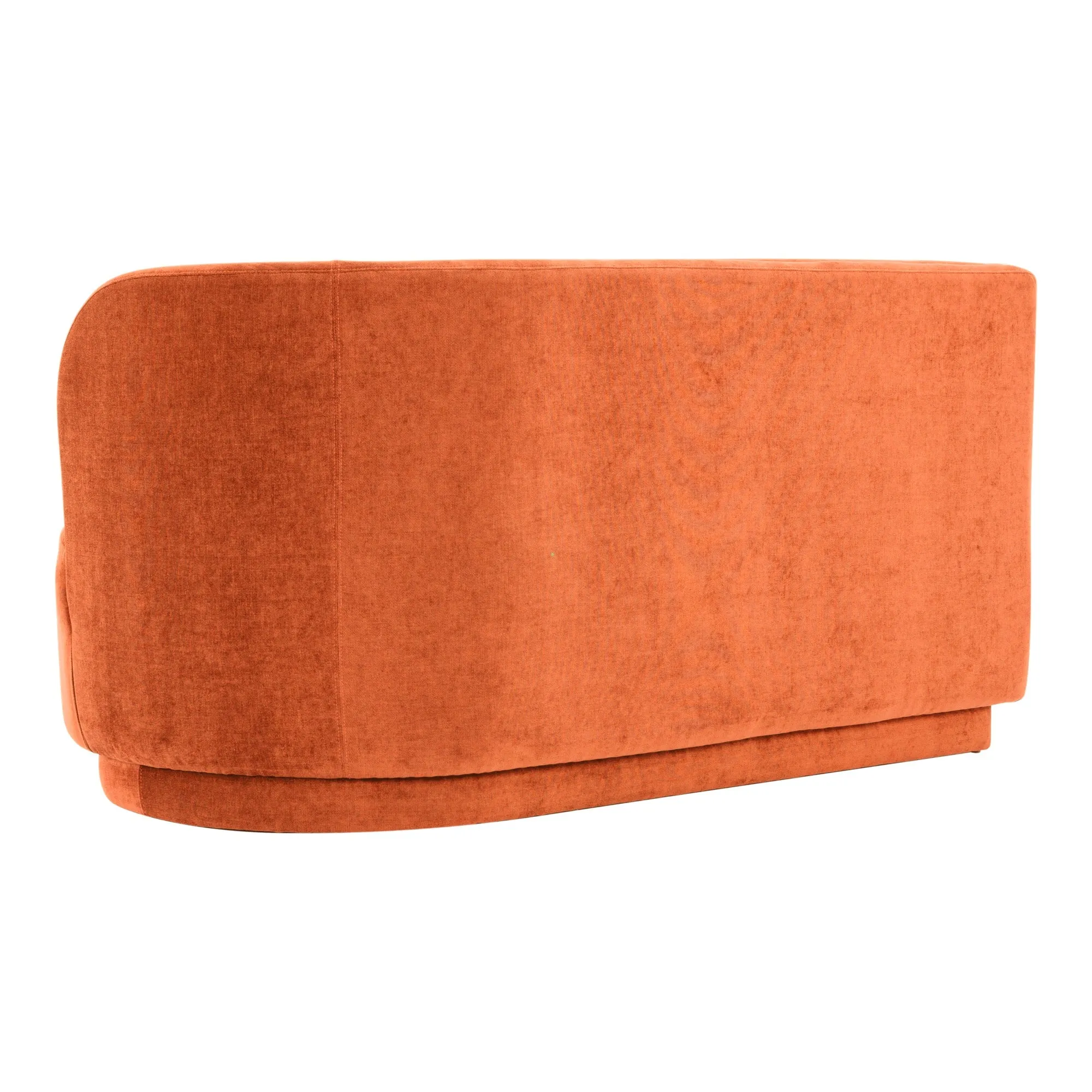 Moe's Home Collection Yoon Red 2 Seat Sofa Right-Facing