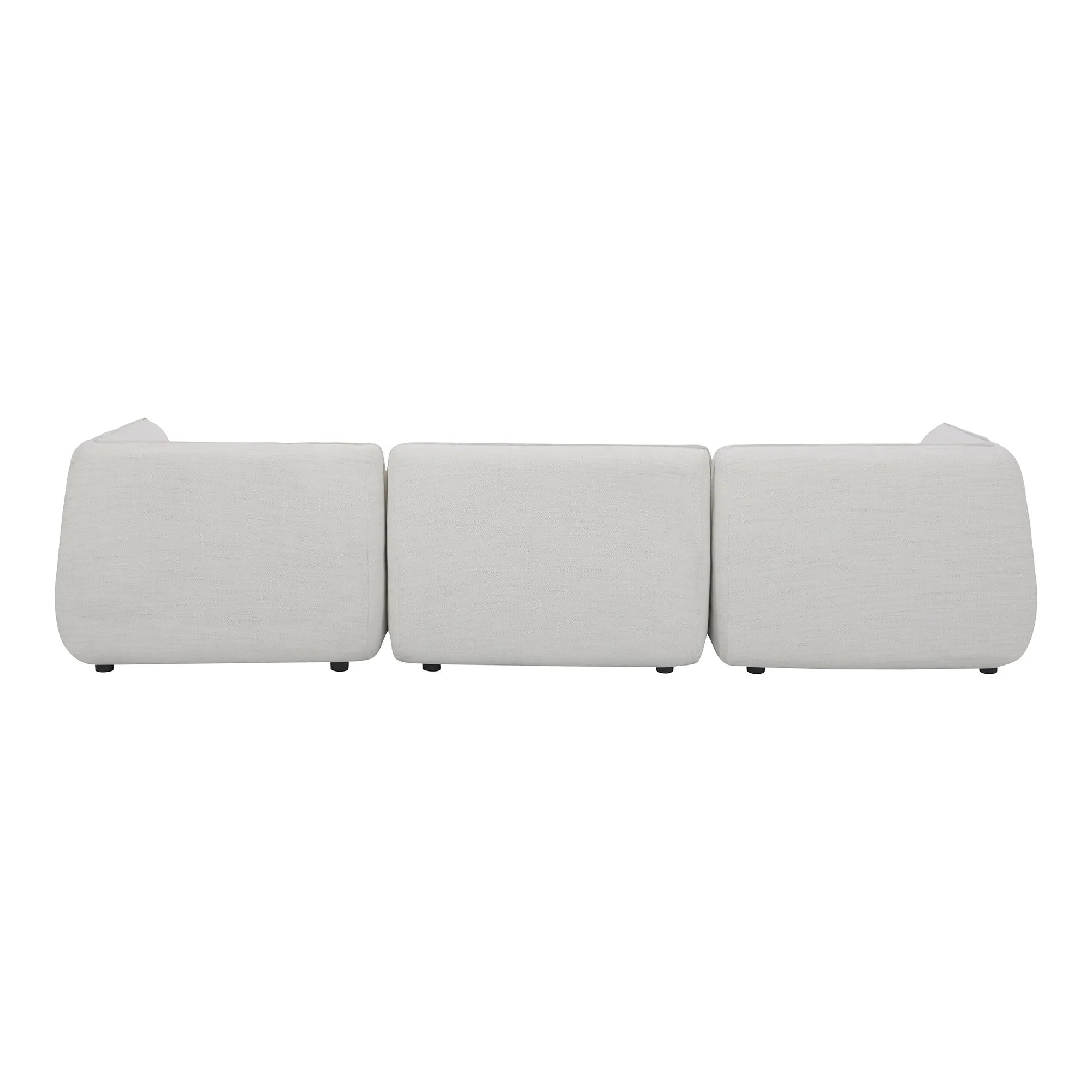 Moe's Home Collection Zeppelin Lounge Salt Stone White Modular