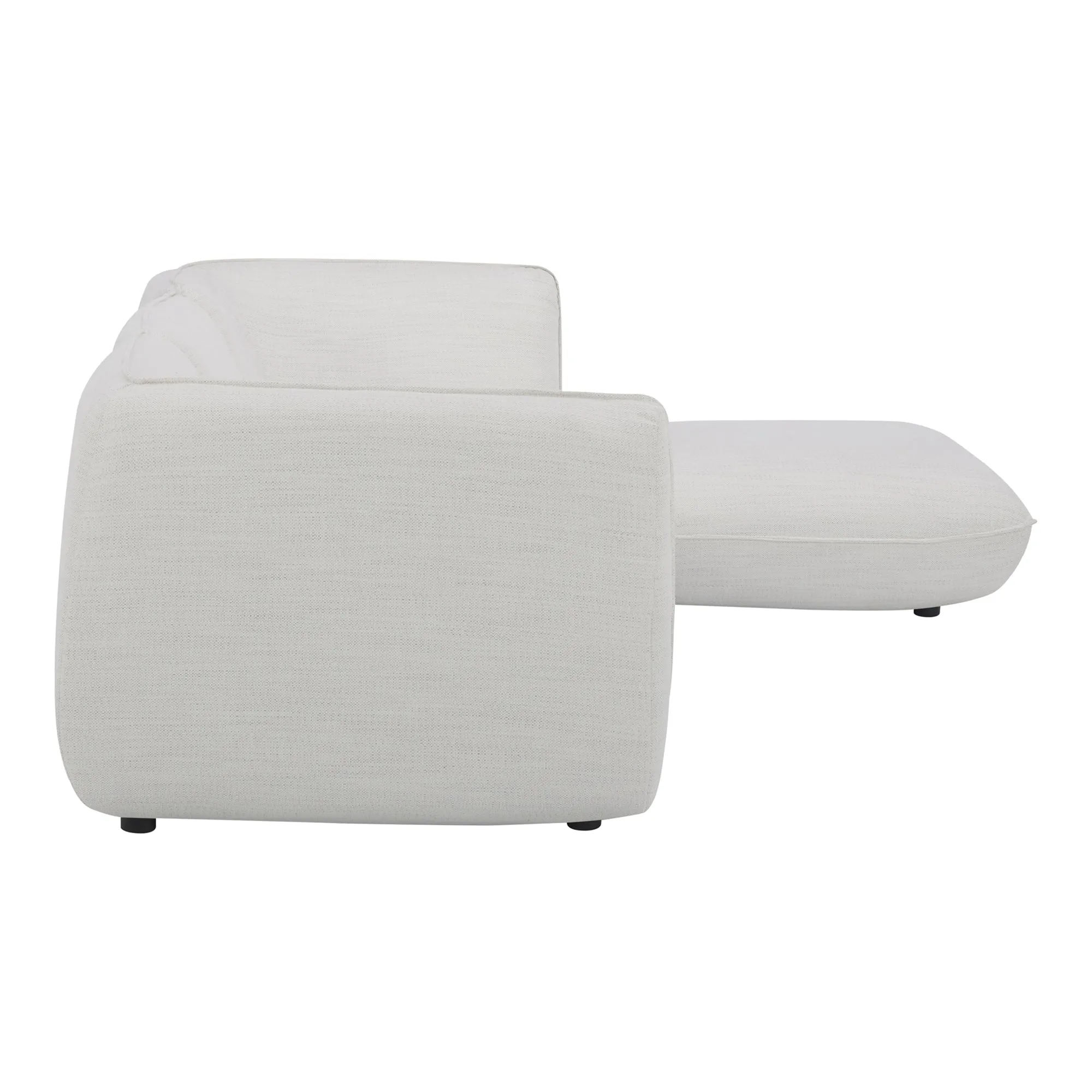 Moe's Home Collection Zeppelin Lounge Salt Stone White Modular