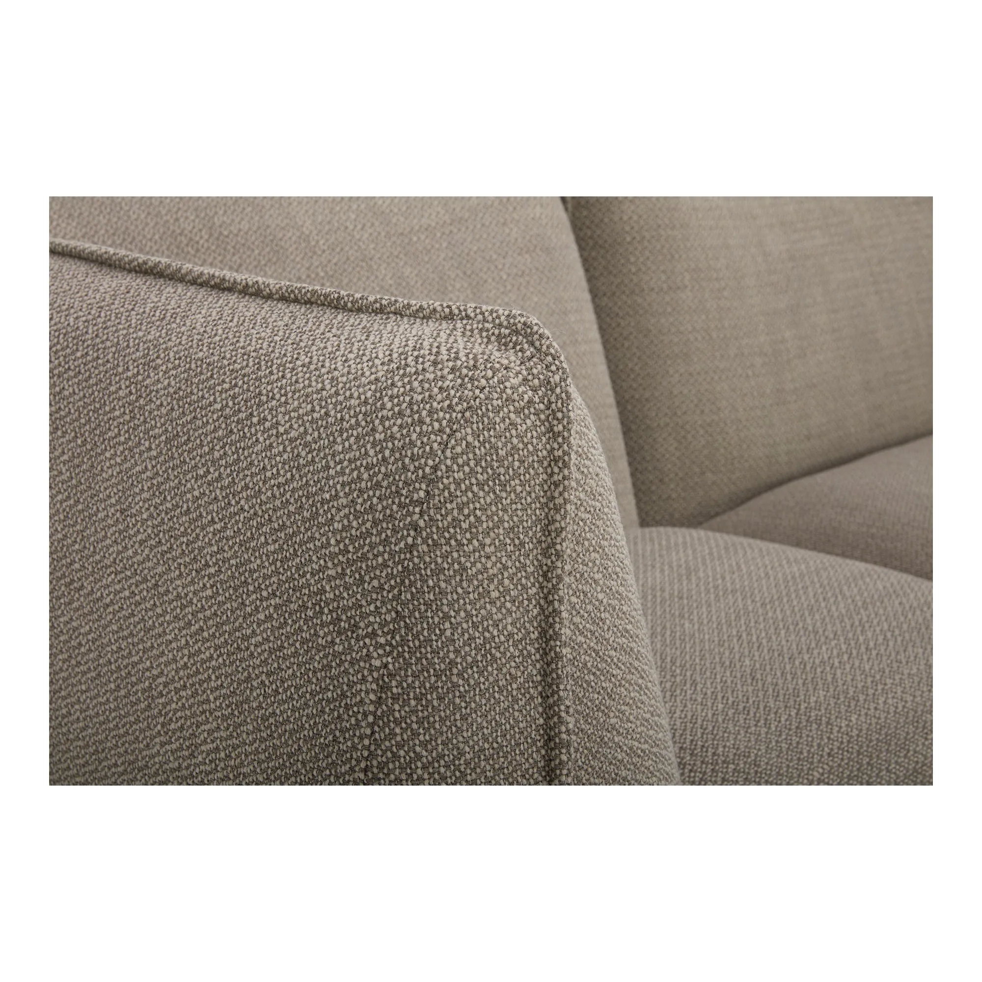 Moe's Home Collection Zeppelin Lounge Speckled Pumice Modular Sectional
