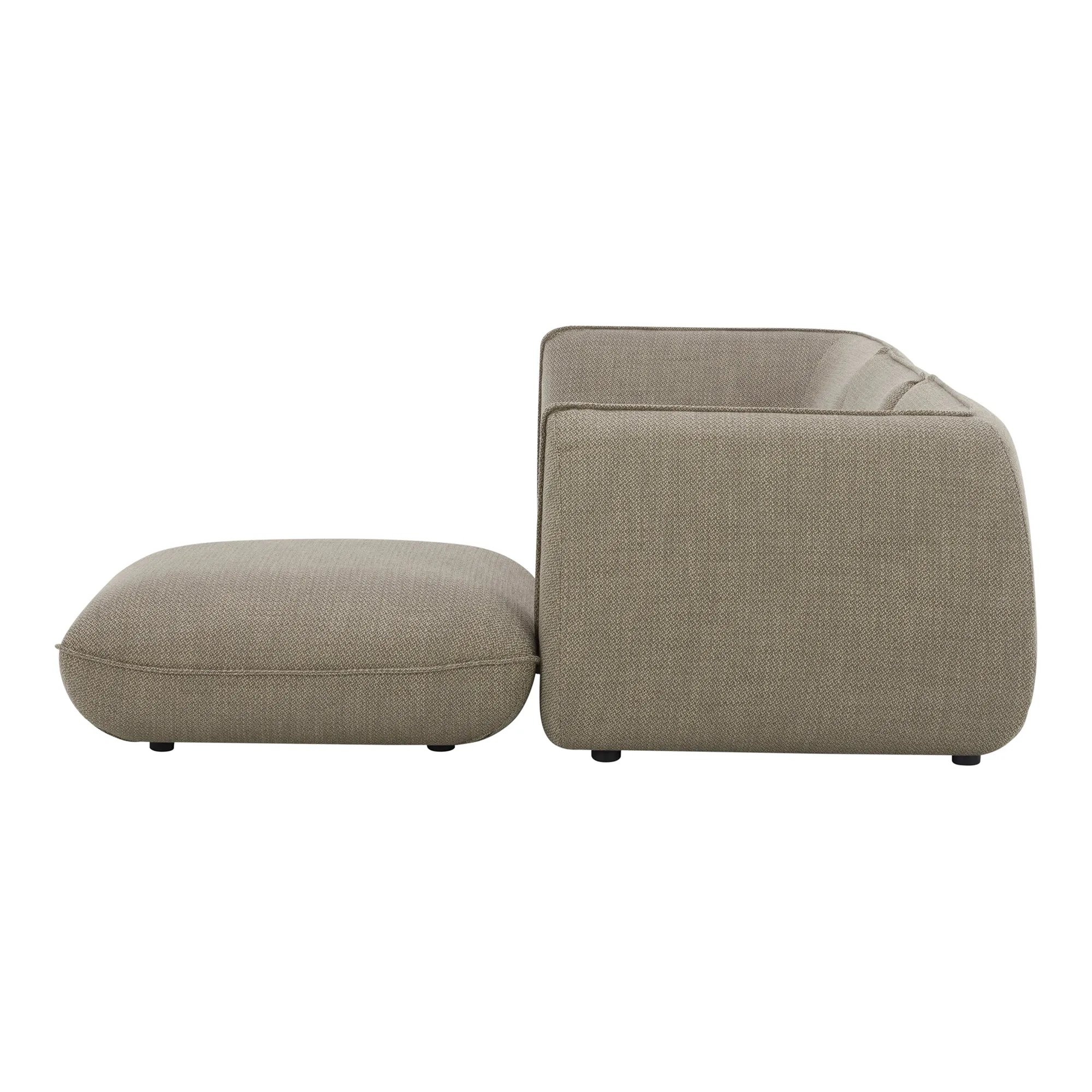 Moe's Home Collection Zeppelin Lounge Speckled Pumice Modular Sectional
