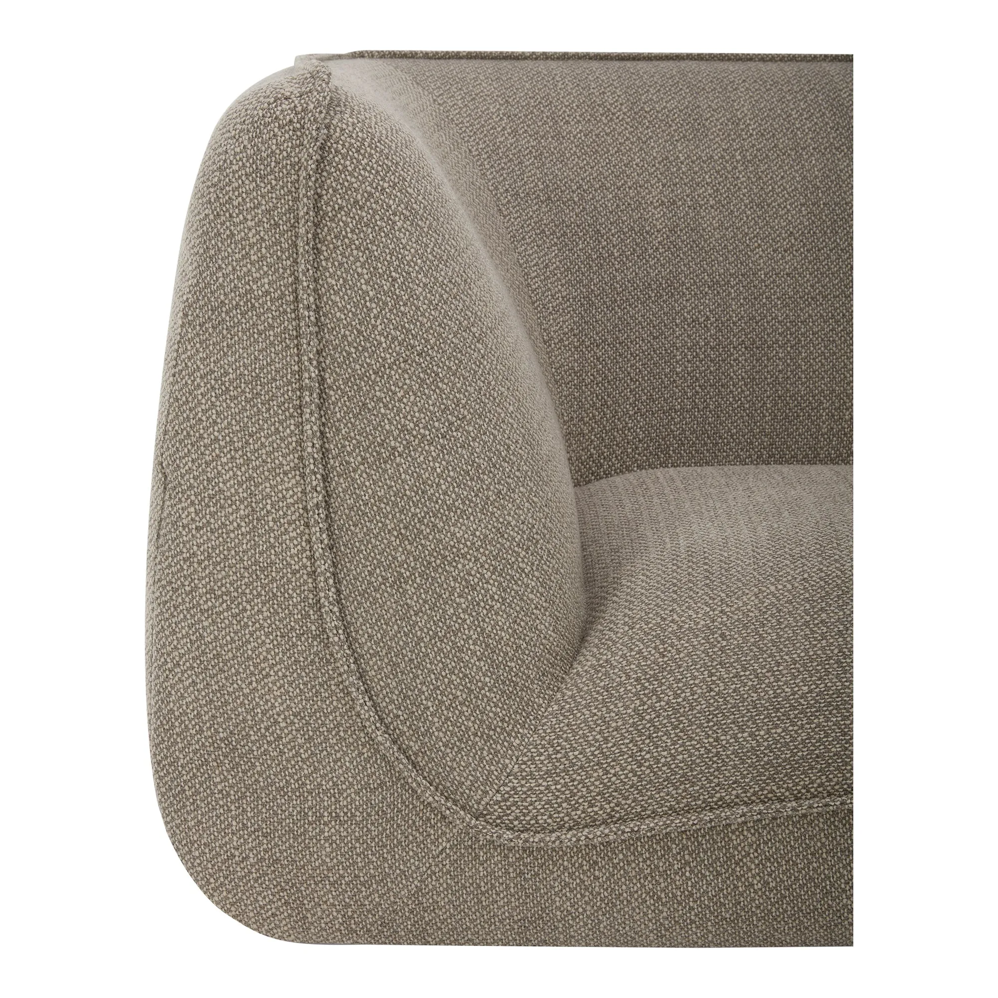 Moe's Home Collection Zeppelin Lounge Speckled Pumice Modular Sectional