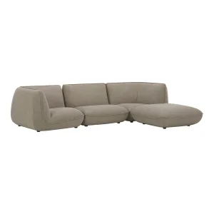 Moe's Home Collection Zeppelin Lounge Speckled Pumice Modular Sectional