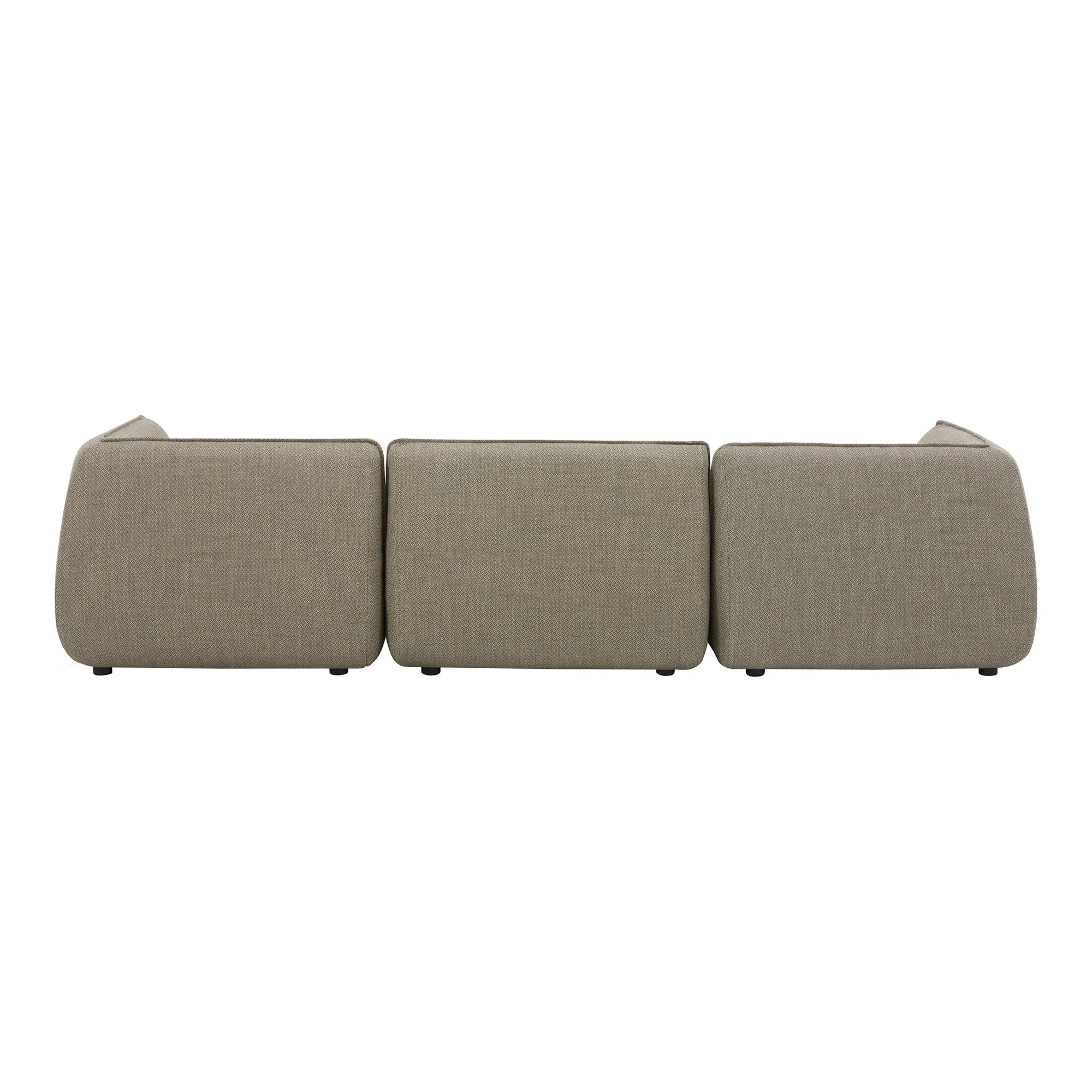 Moe's Home Collection Zeppelin Lounge Speckled Pumice Modular Sectional