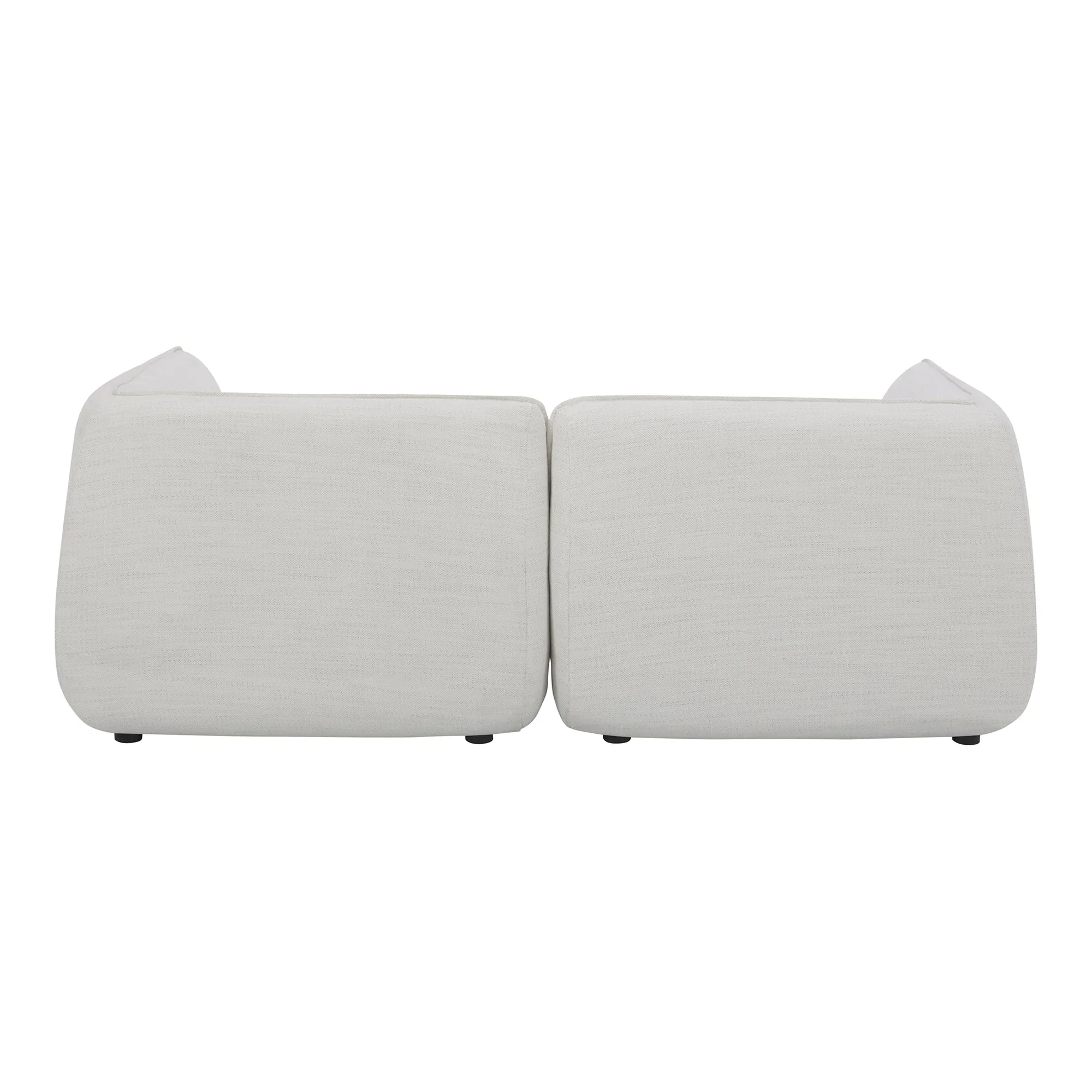 Moe's Home Collection Zeppelin Nook Salt Stone White Modular Sectional
