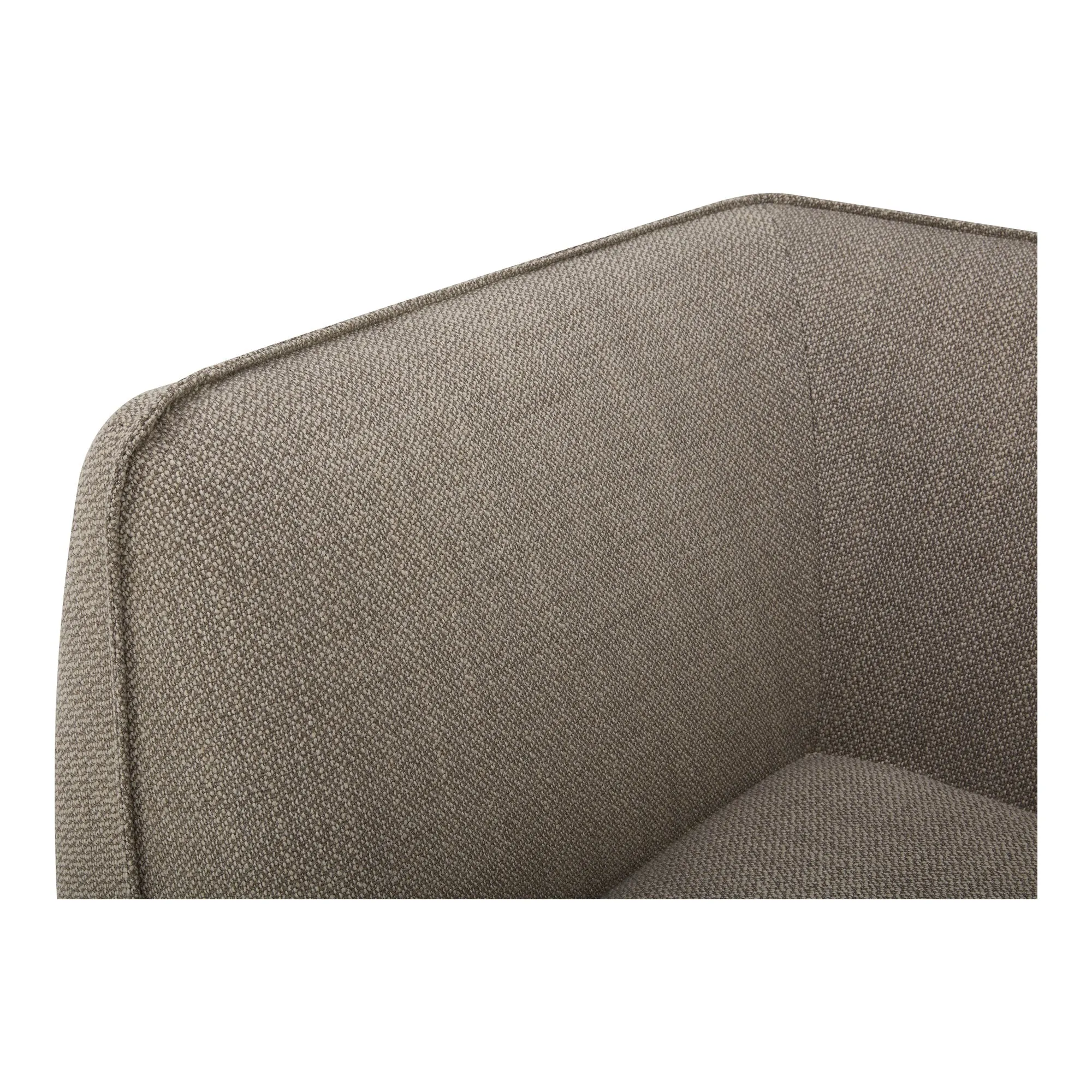 Moe's Home Collection Zeppelin Speckled Pumice Classic L-Shaped Modular Sectional