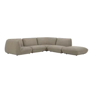 Moe's Home Collection  Zeppelin Speckled Pumice Dream Modular Sectional