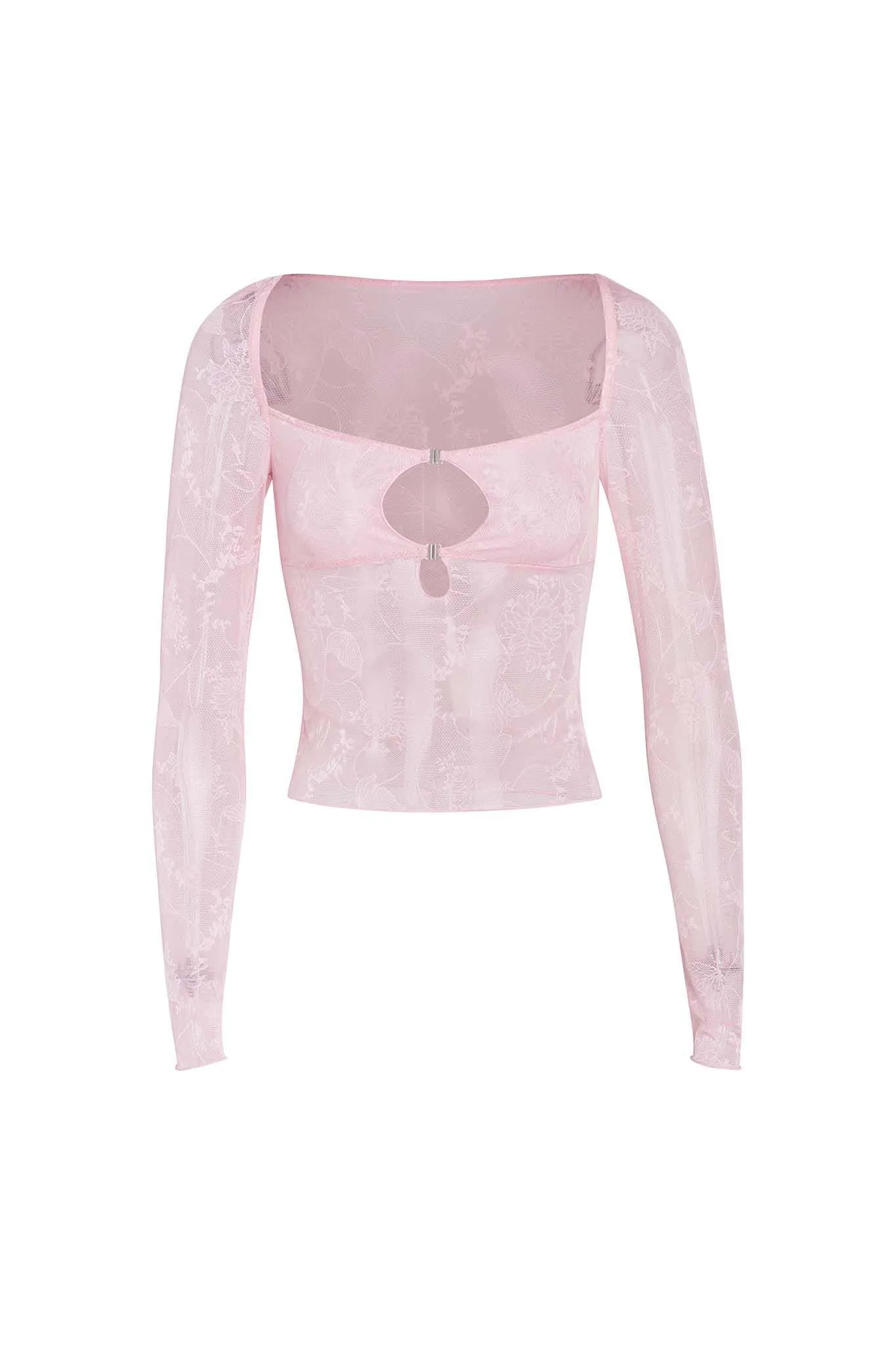 NALLIAH TOP - PINK : LACE