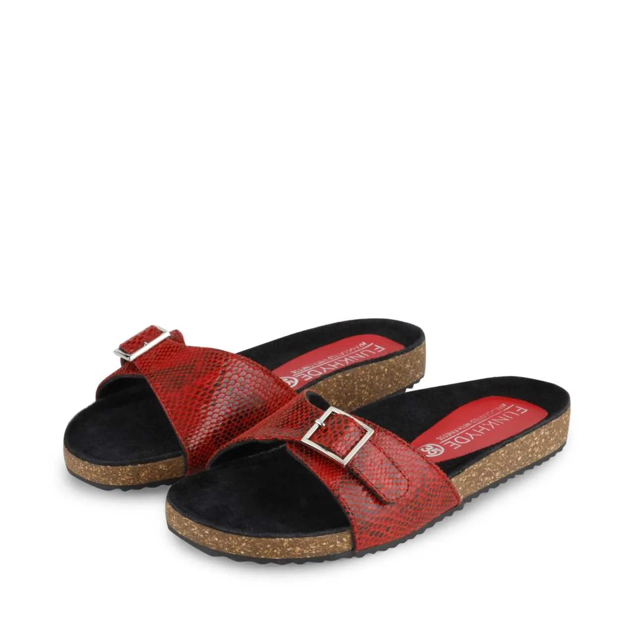 Navi Red Snake Comfort Slipons