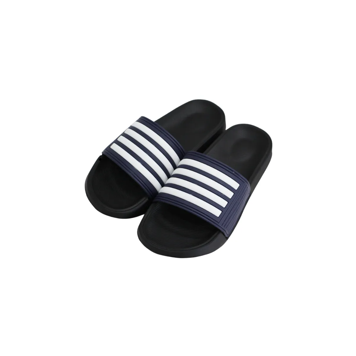 Navy Blue White Lining Slipper