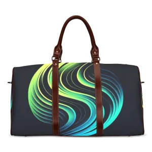 Neon Wave Luxe Waterproof Duffel Bag – Sleek and Stylish