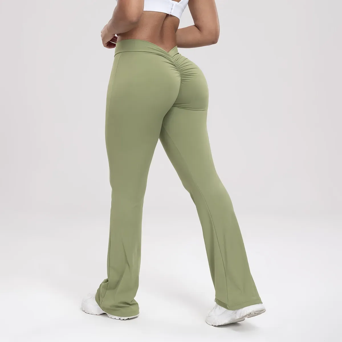 Nerve High-Rise Scrunch Butt Flared Leggings