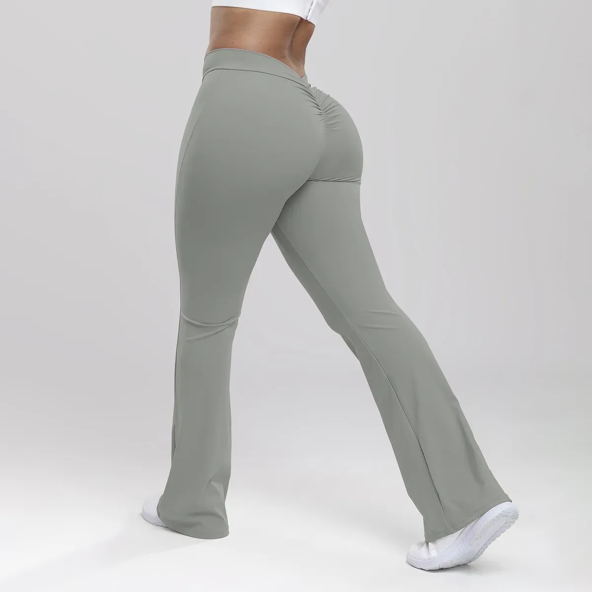 Nerve High-Rise Scrunch Butt Flared Leggings