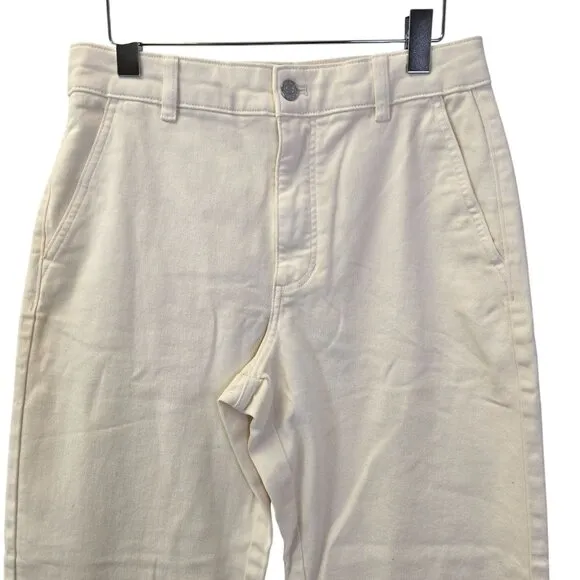NWOT Everlane The Straight Leg Jeans in Bone Size 8 Long