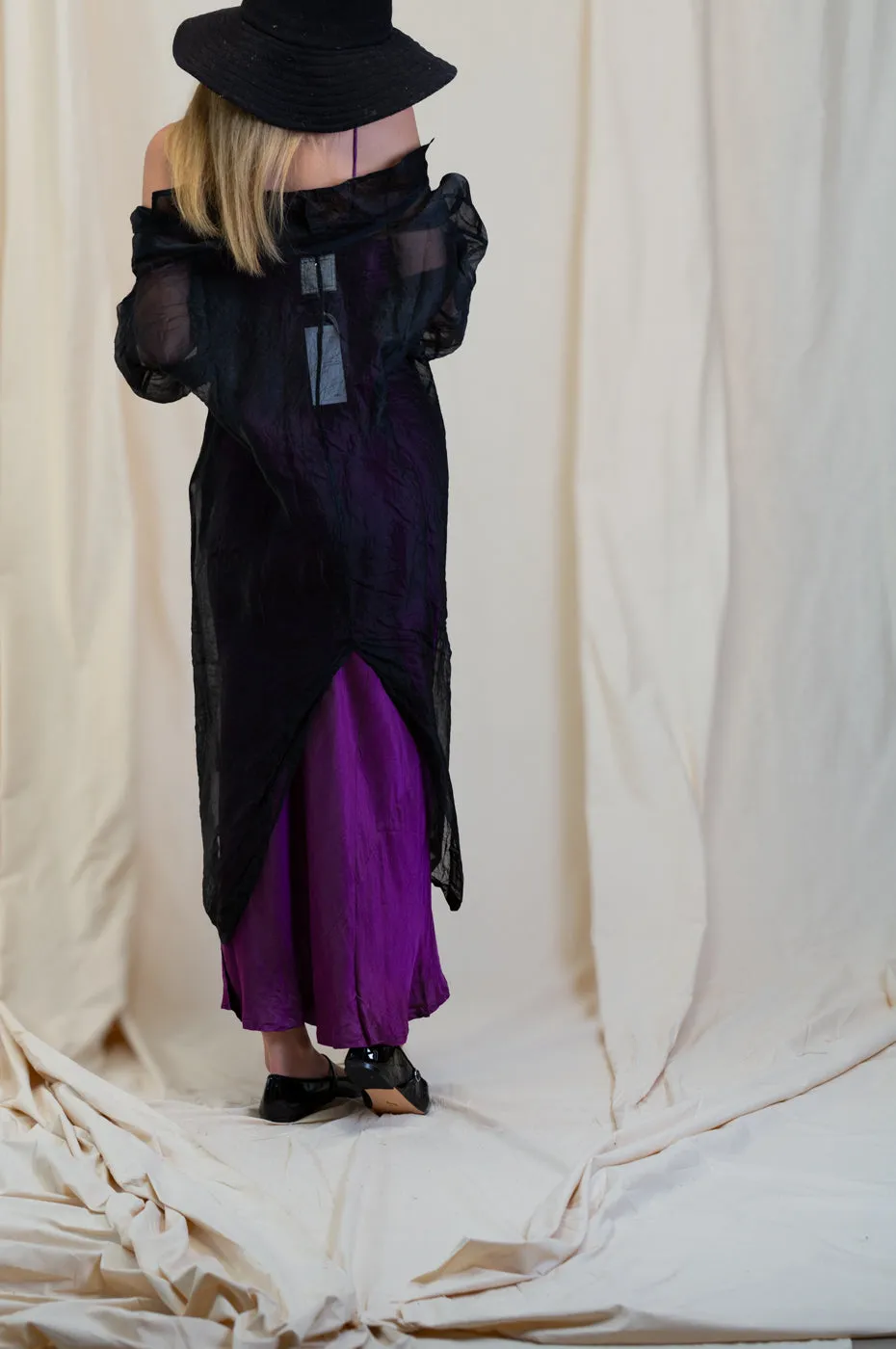 Otomo Silk Slip Maxi Grape
