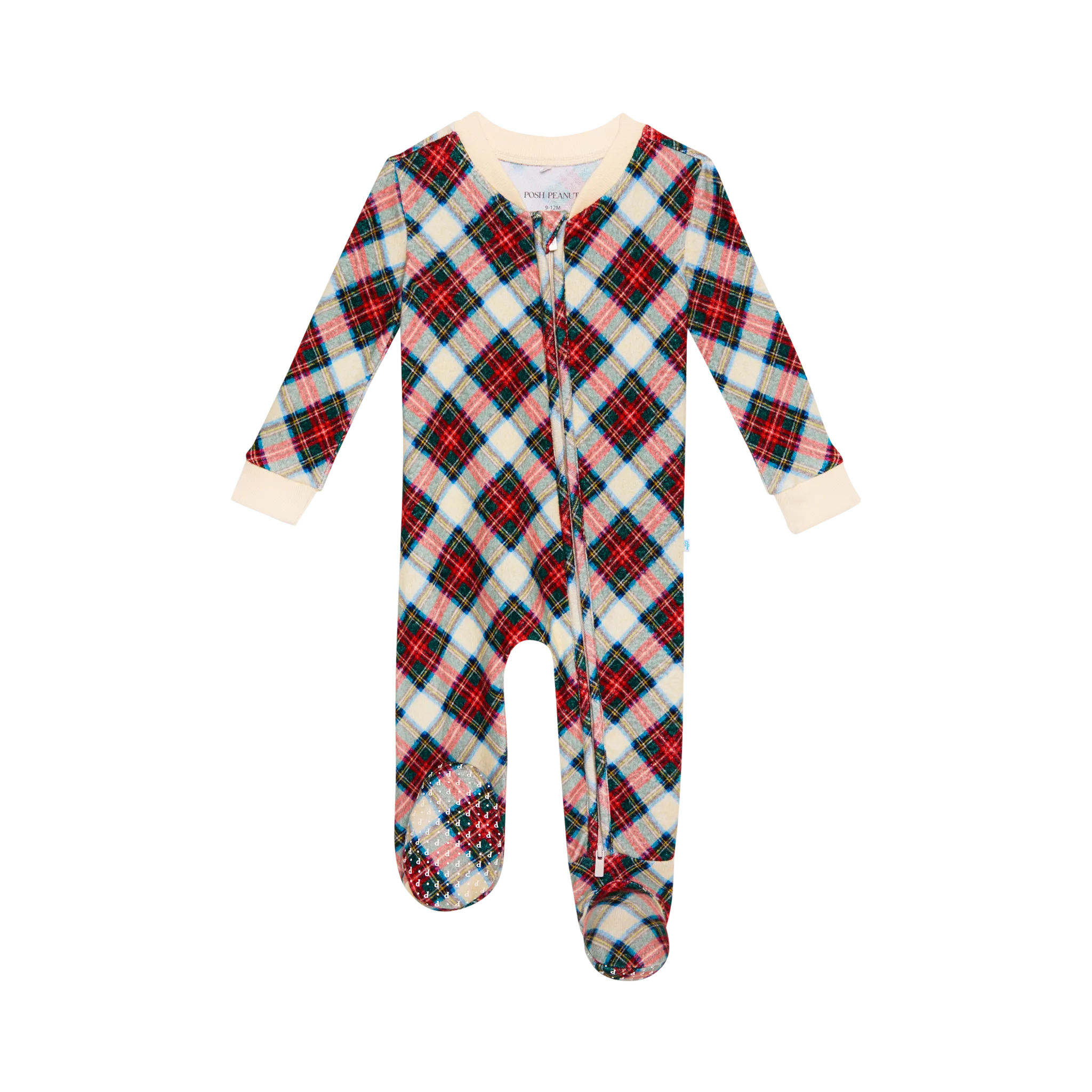 Posh Peanut Baby Footie Zippered One Piece in Marqui