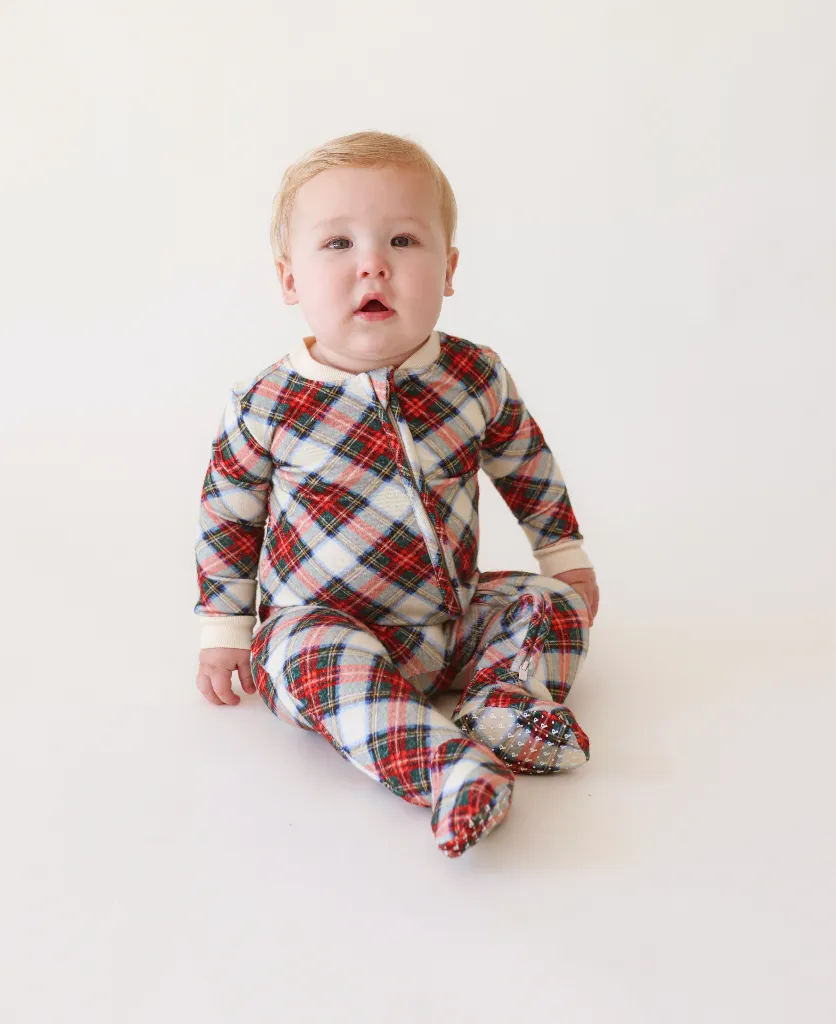 Posh Peanut Baby Footie Zippered One Piece in Marqui