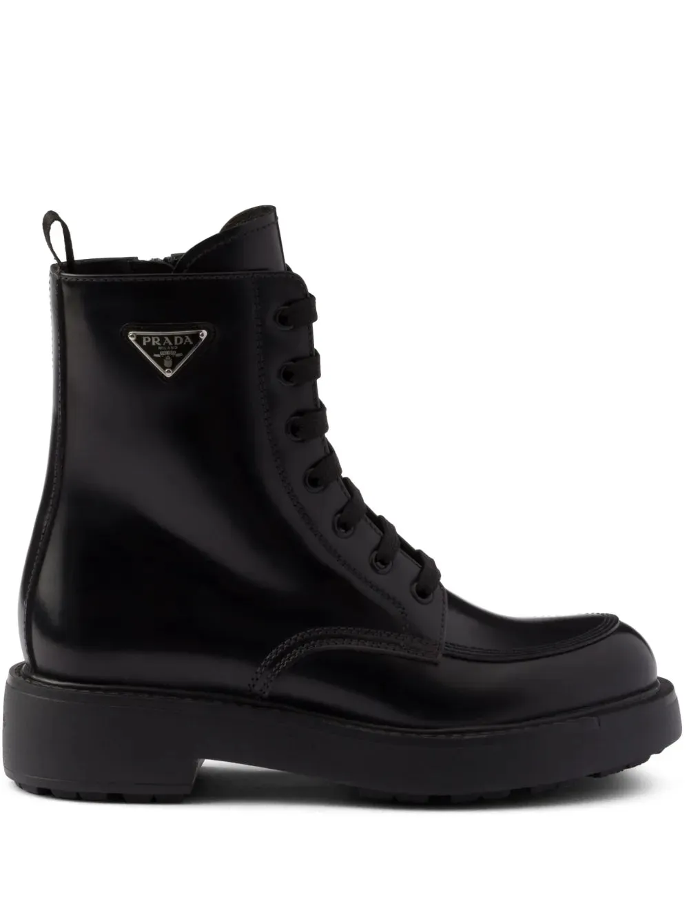Prada Brushed leather boots