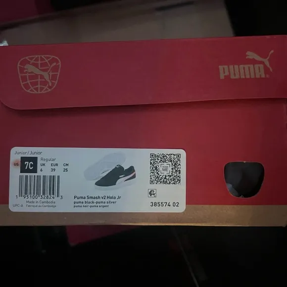 PUMA • Kids Smash v2 Holo Jr. Sneaker Shoes Includes Box