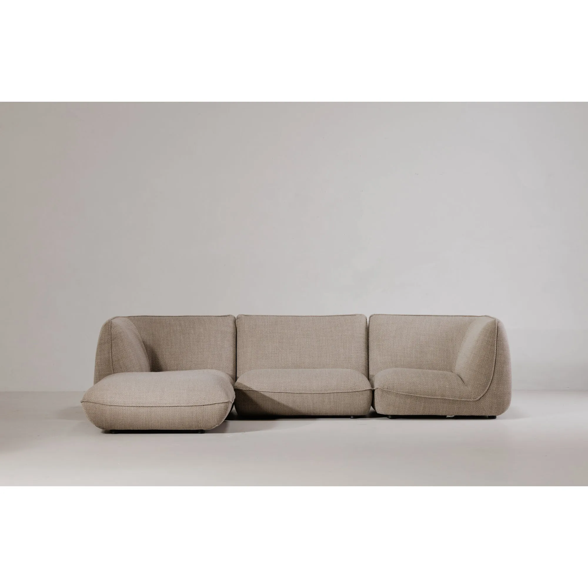 Retro-Futuristic Lounger with Speckled Upholstery