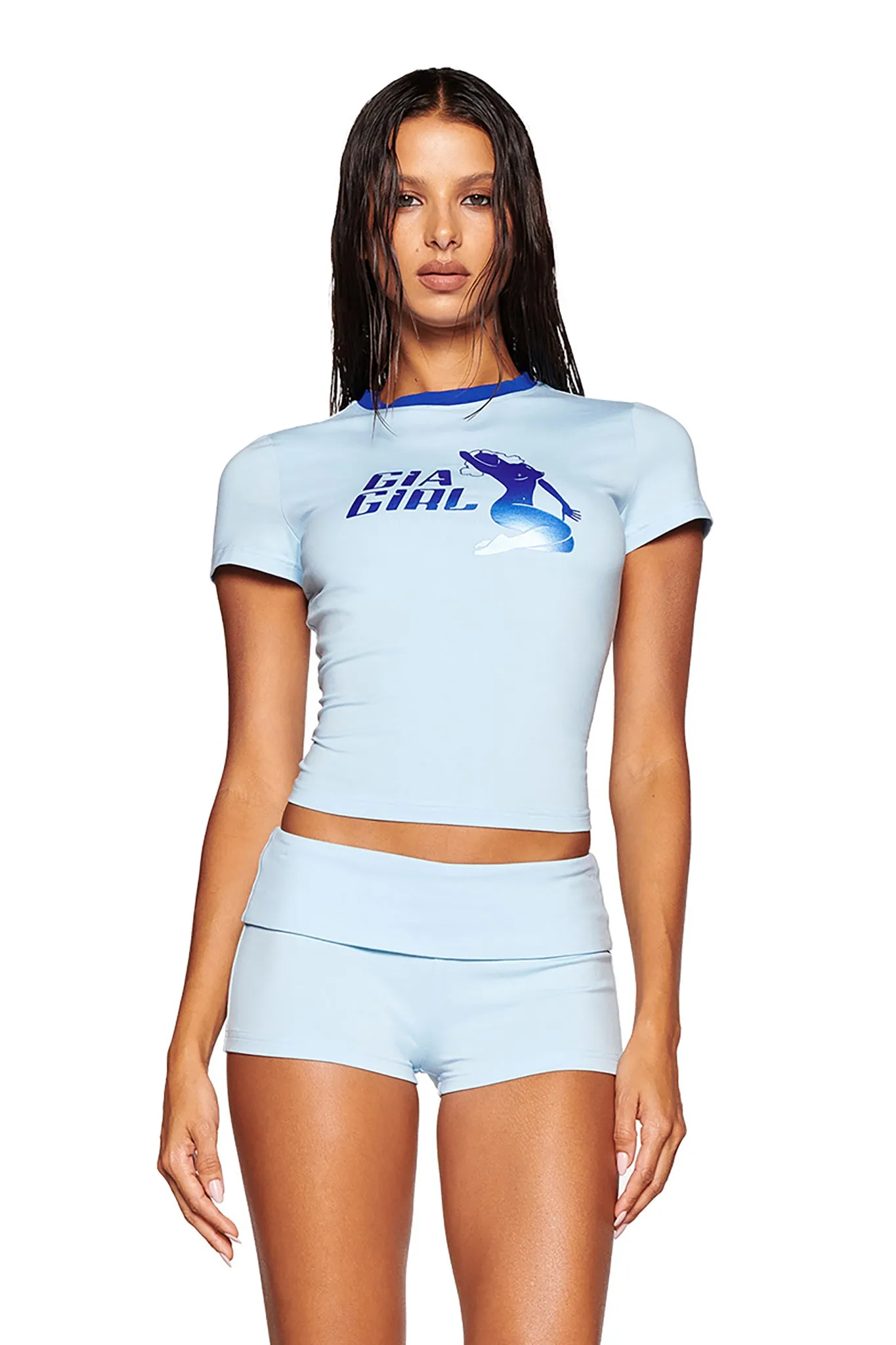 RHIANNON SHORT - BLUE : BABY BLUE