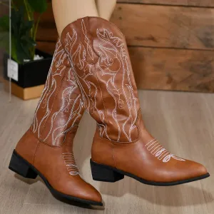 Rodeo Rose Point Toe Cowgirl Boots