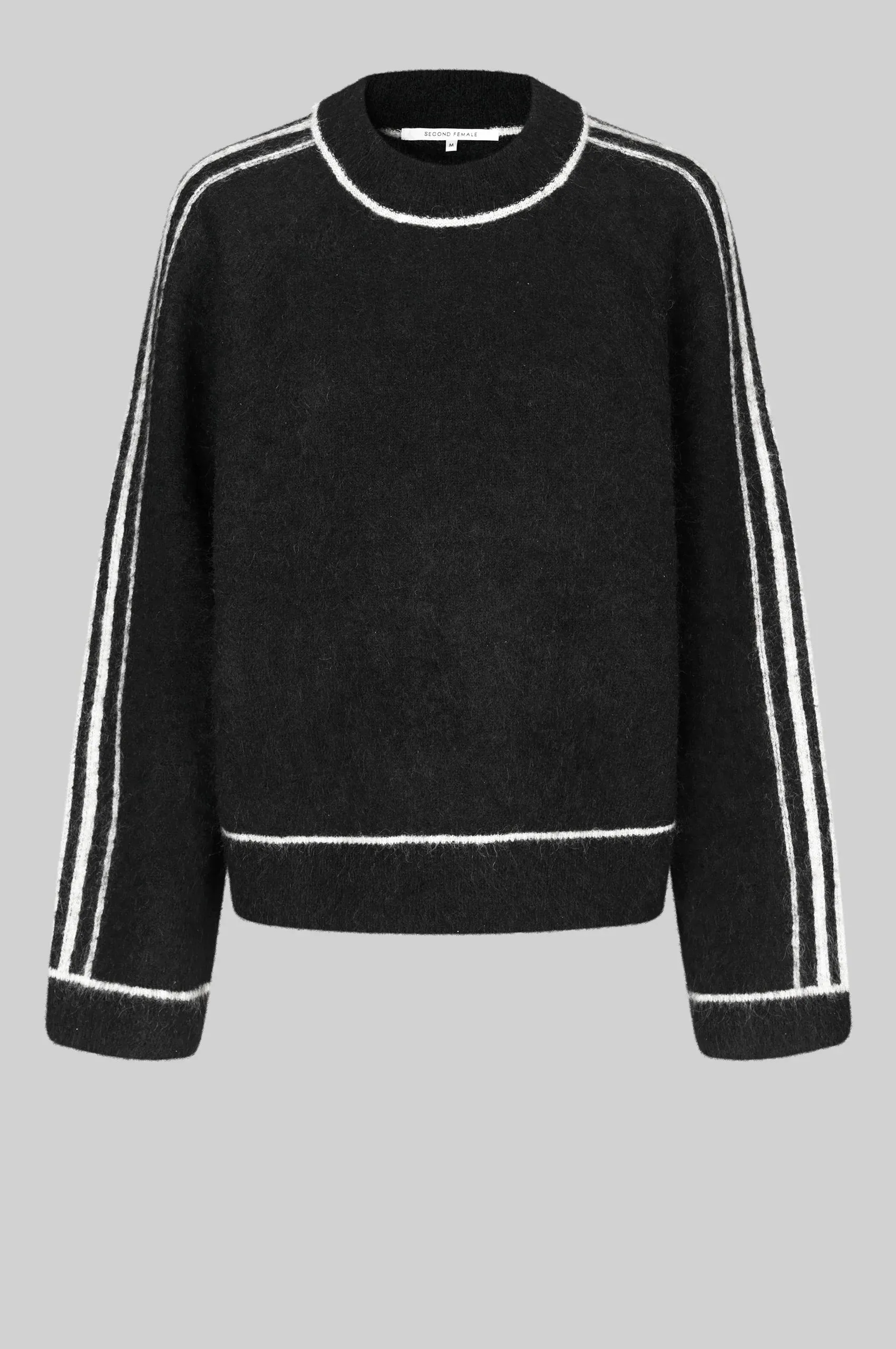 Rosemarie O Neck Knit - Black