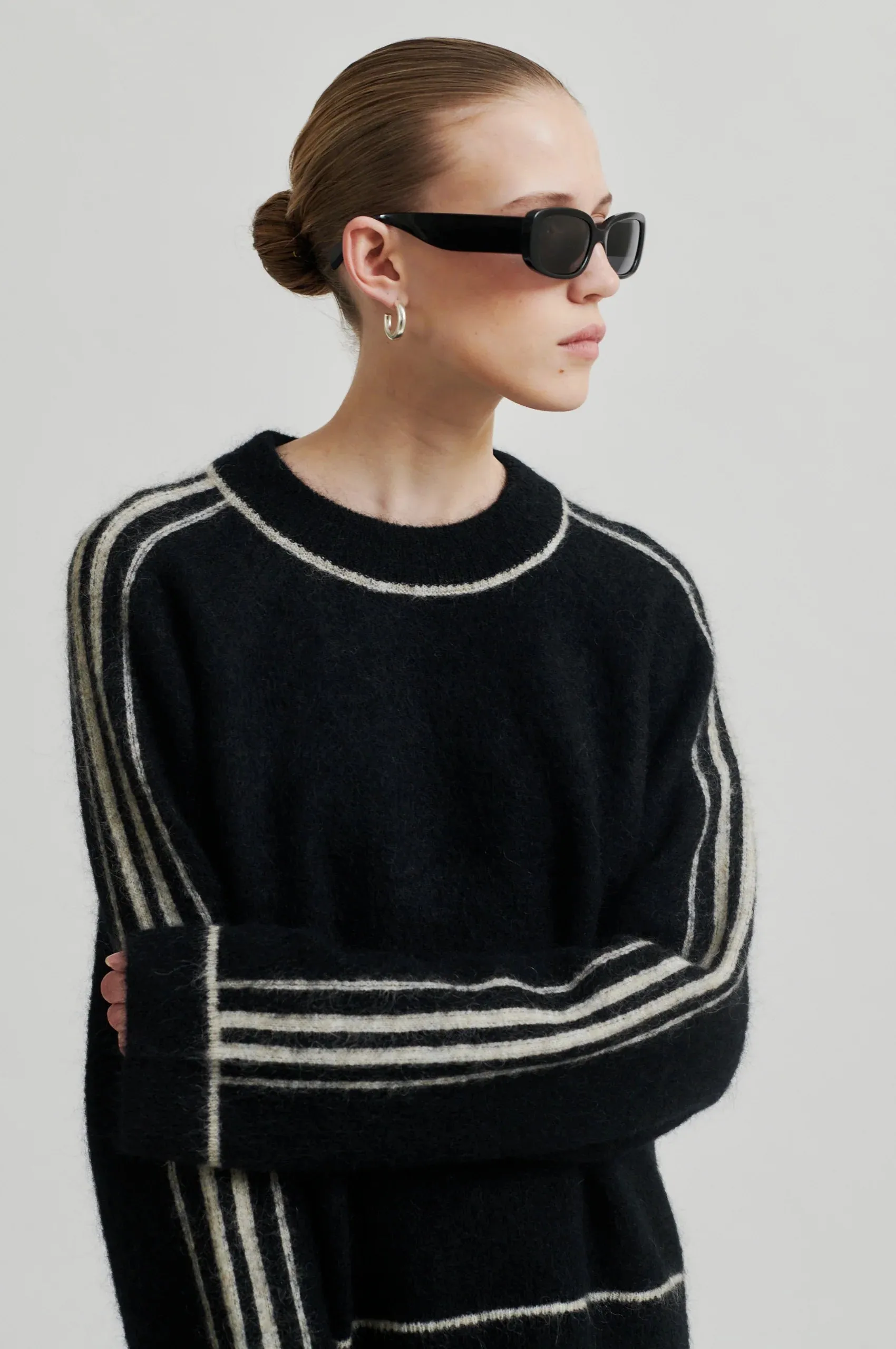 Rosemarie O Neck Knit - Black