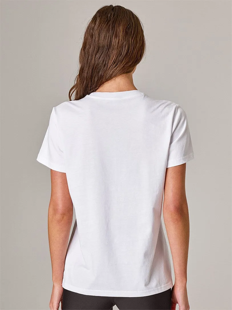 RUNNING BARE TOTEM 3.0 BOYFRIEND TEE WHITE
