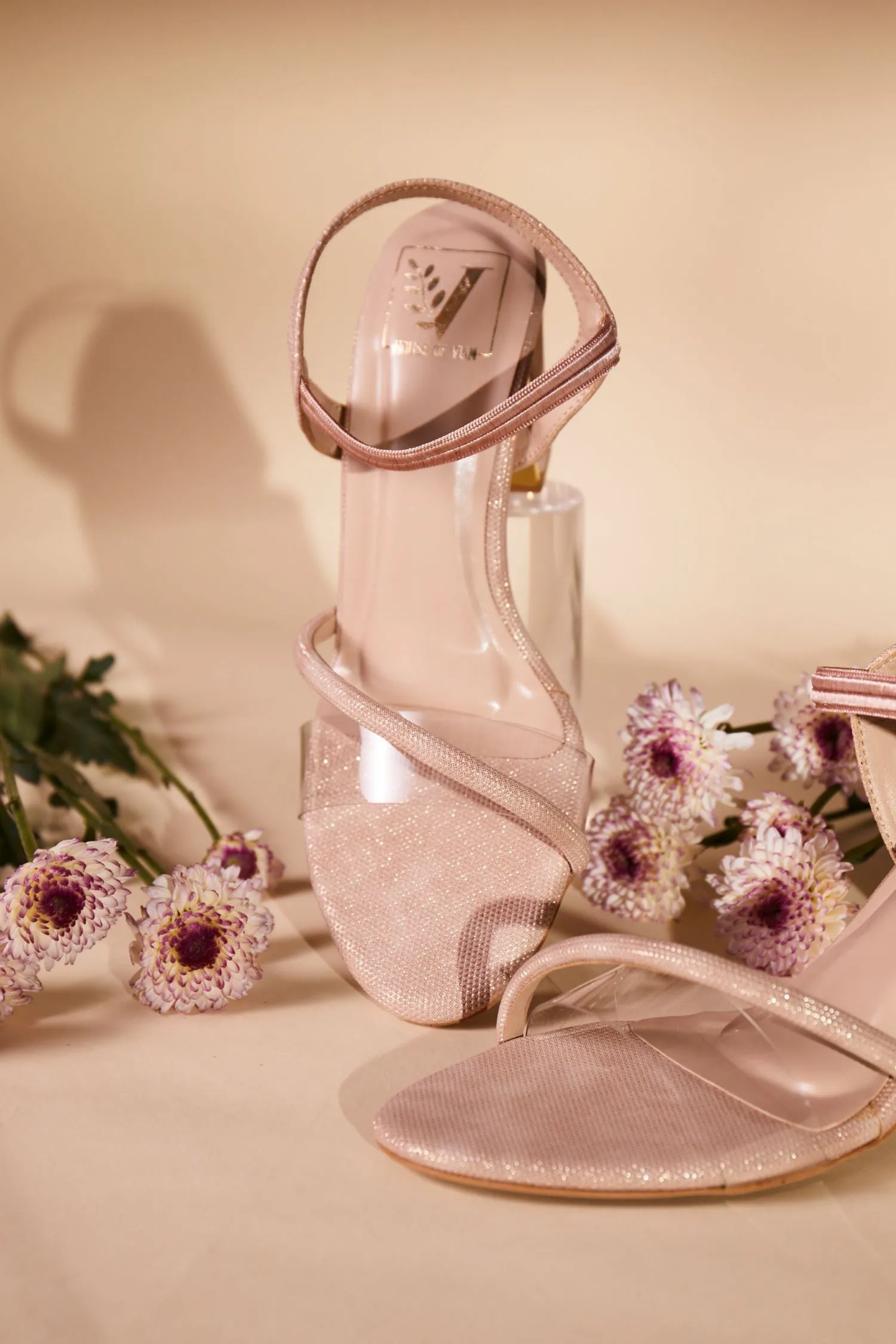 Sabrina Rose Gold  Heels