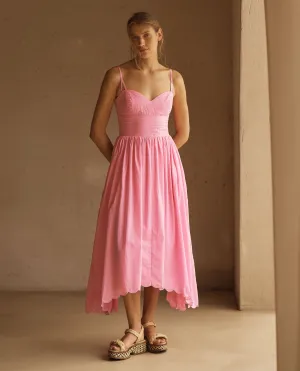 Scallop Midi Dress - Clavell