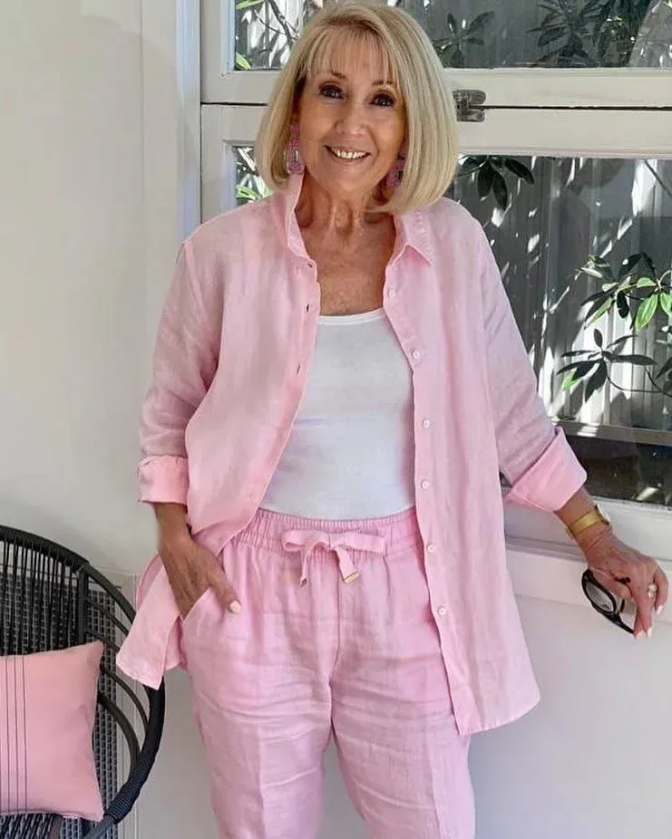 Scarlett™ - Cozy Long Sleeve Blouse and Pants Ensemble
