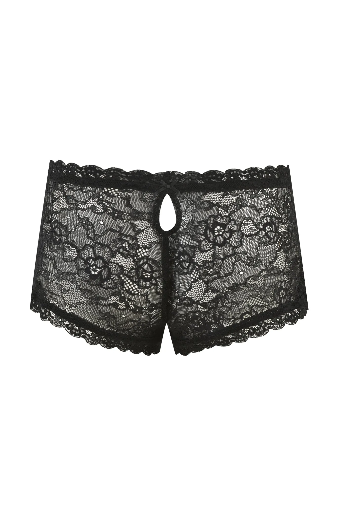 SERINA SHORT - BLACK : LACE