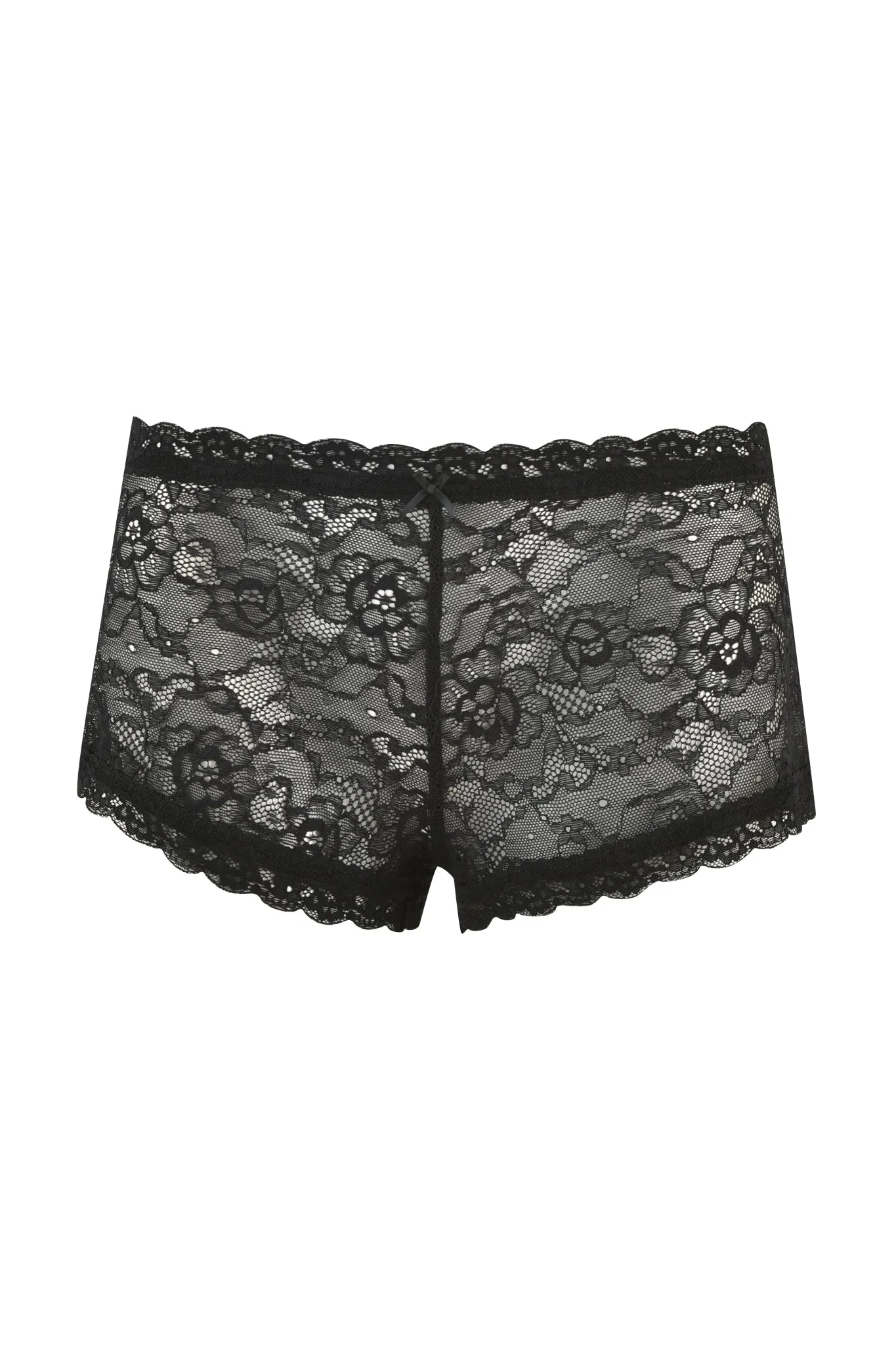 SERINA SHORT - BLACK : LACE