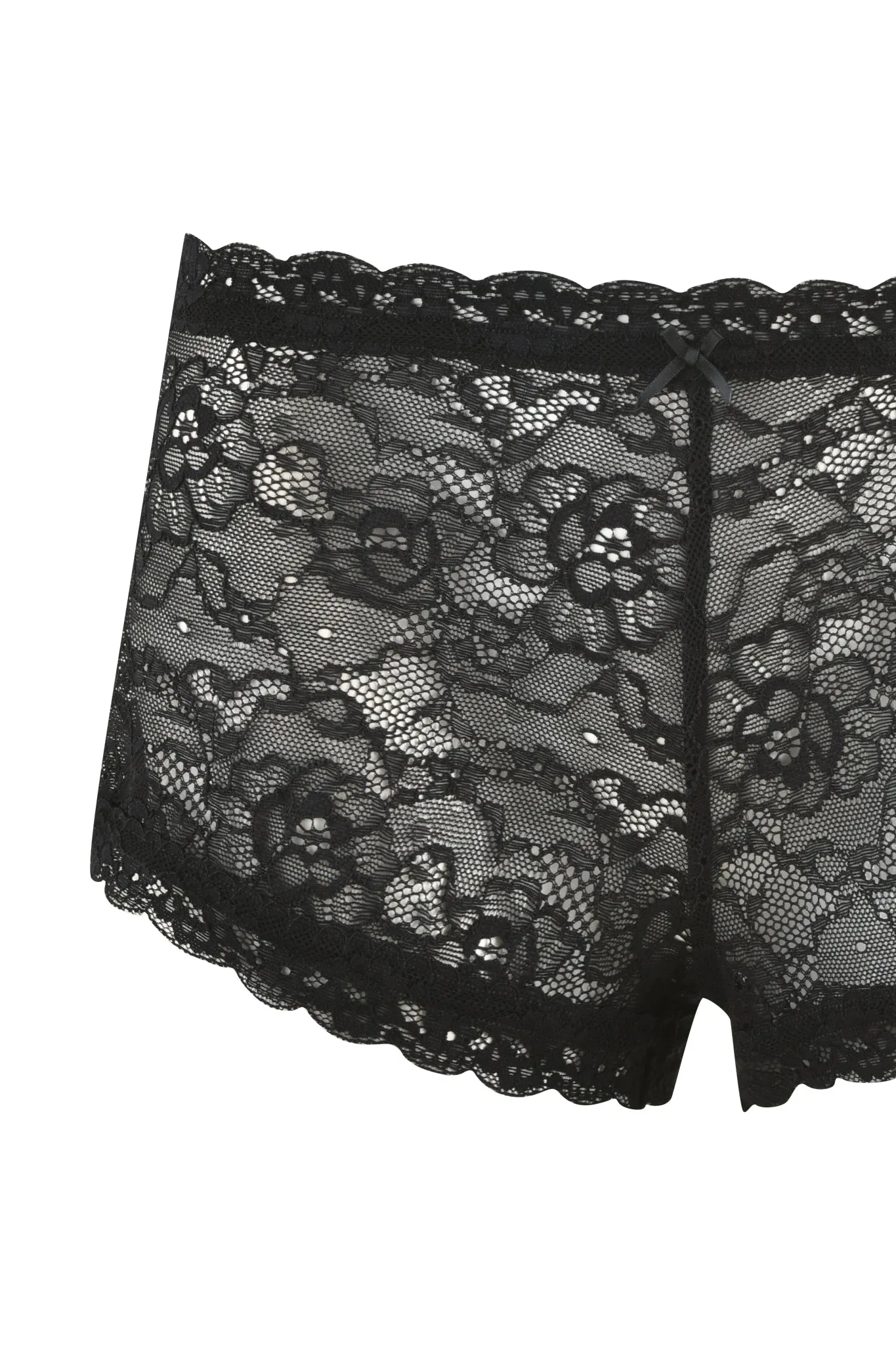 SERINA SHORT - BLACK : LACE